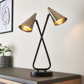 Dual modern Matt Table lamp
