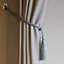 Duck egg blue Double knot Curtain tie