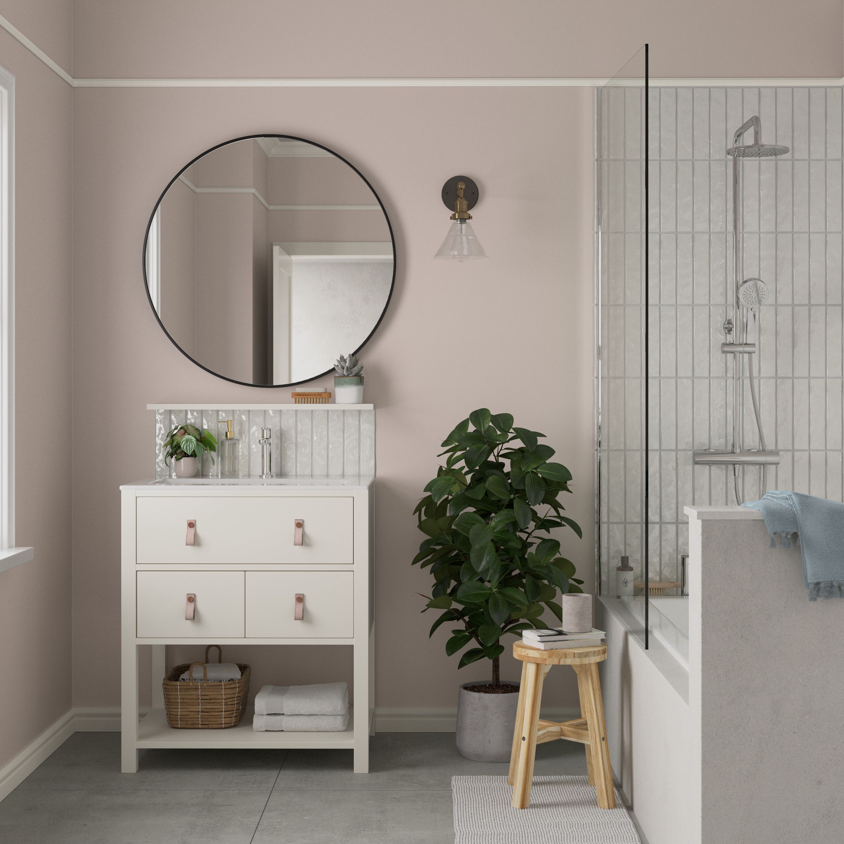 Dulux Blush Pink Matt Wall & ceiling Emulsion paint, 5L