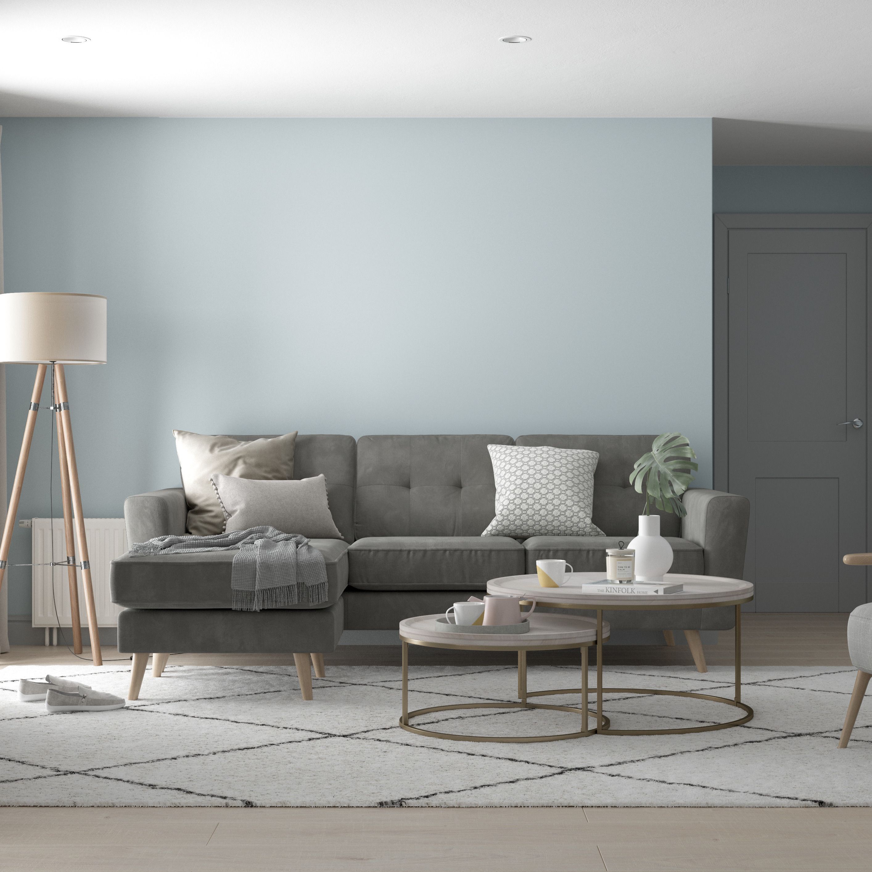 Dulux Coastal Grey Matt Wall & ceiling Emulsion paint, 2.5L