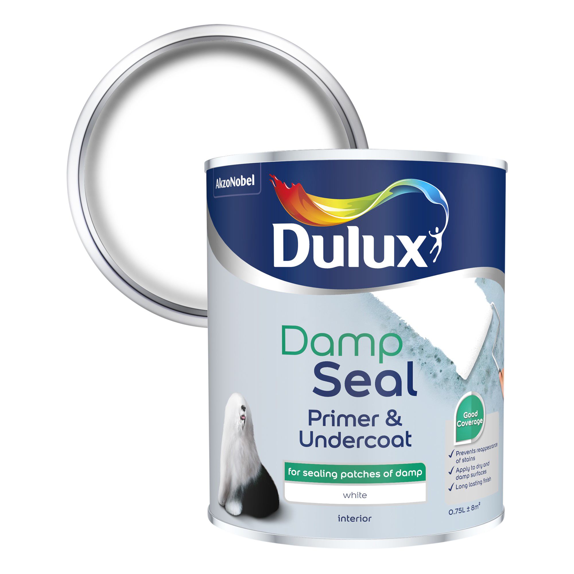 Dulux Damp seal White Primer & undercoat, 750ml Tradepoint