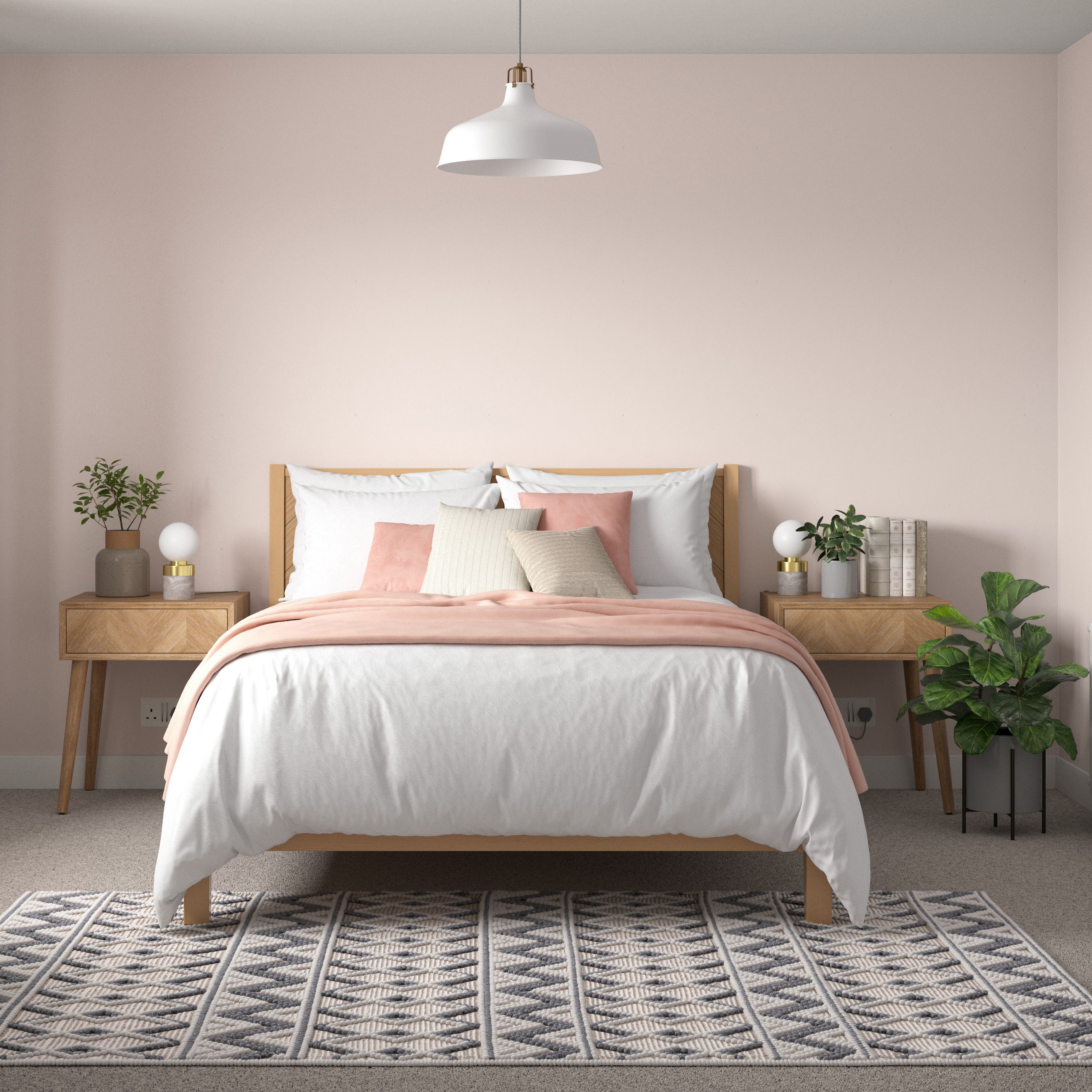 Dulux Easycare Bathroom Blush pink Soft sheen Emulsion paint, 2.5L
