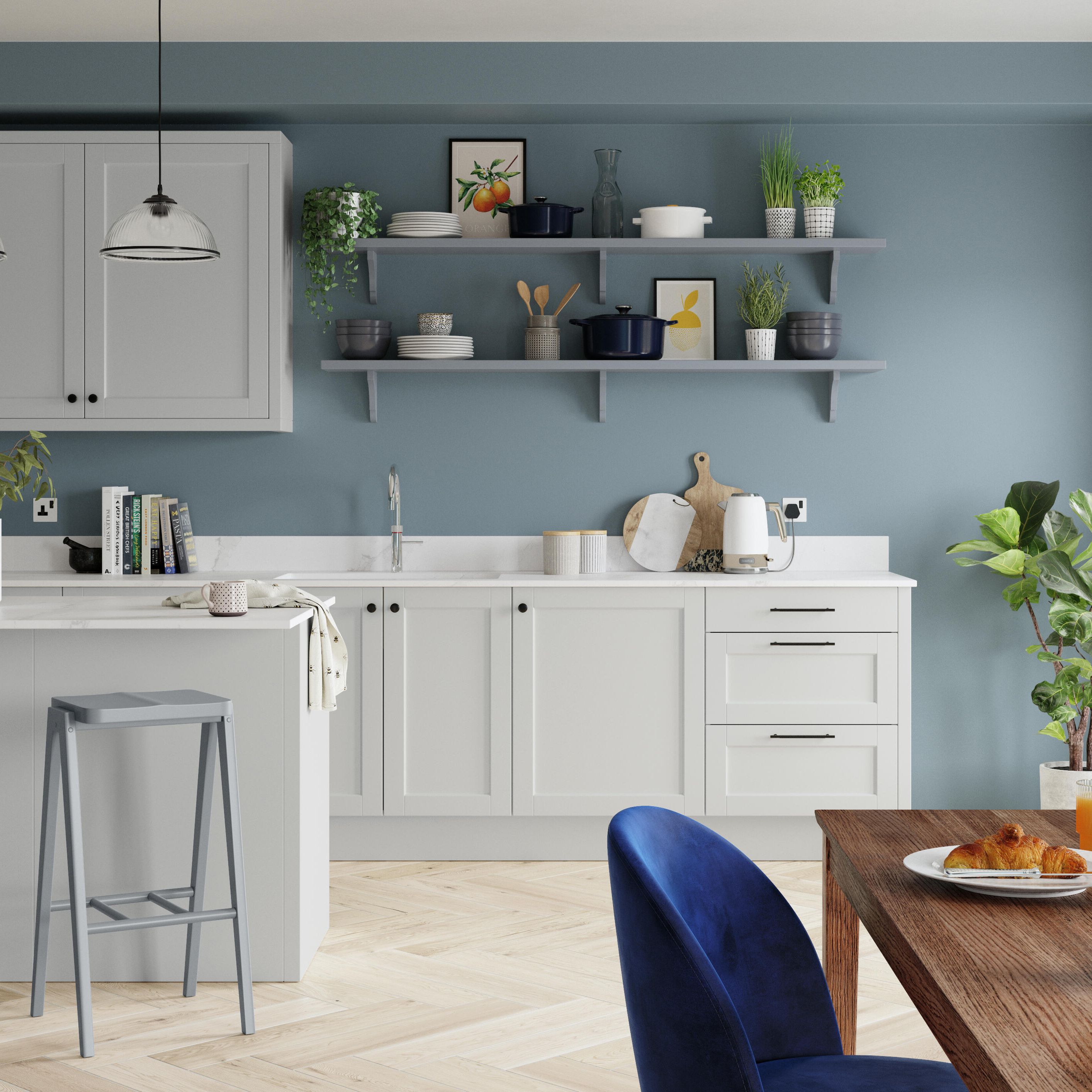 Dulux Easycare Bathroom Denim drift Soft sheen Emulsion paint, 2.5L