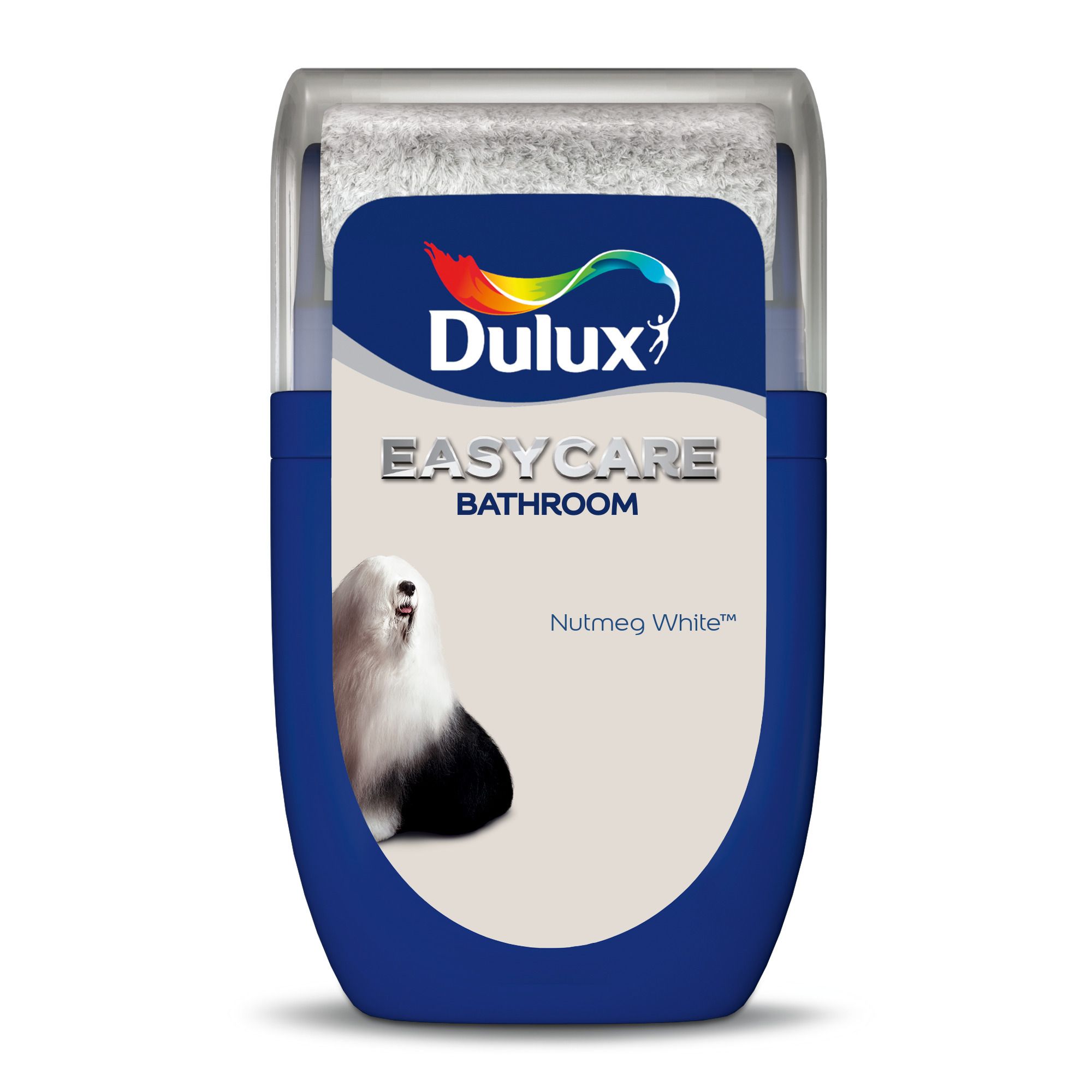 Dulux Easycare Bathroom Nutmeg White Soft sheen Emulsion paint, 30ml