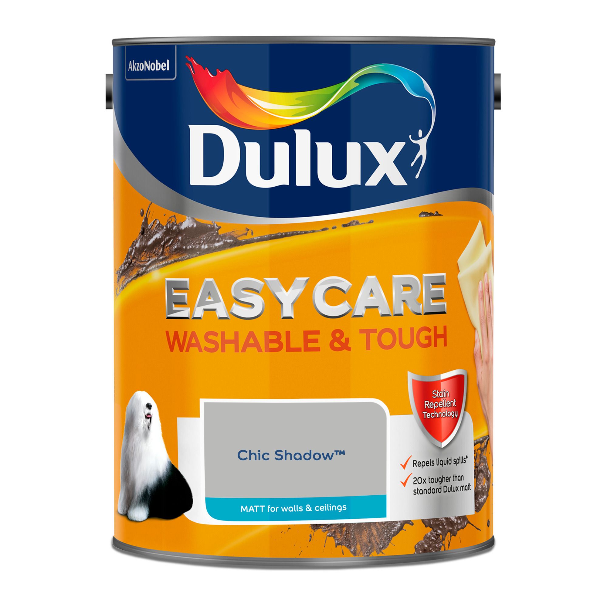 Dulux Easycare Chic shadow Matt Emulsion paint, 5L