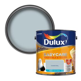 Dulux Easycare Coastal Grey Matt Wall paint, 2.5L