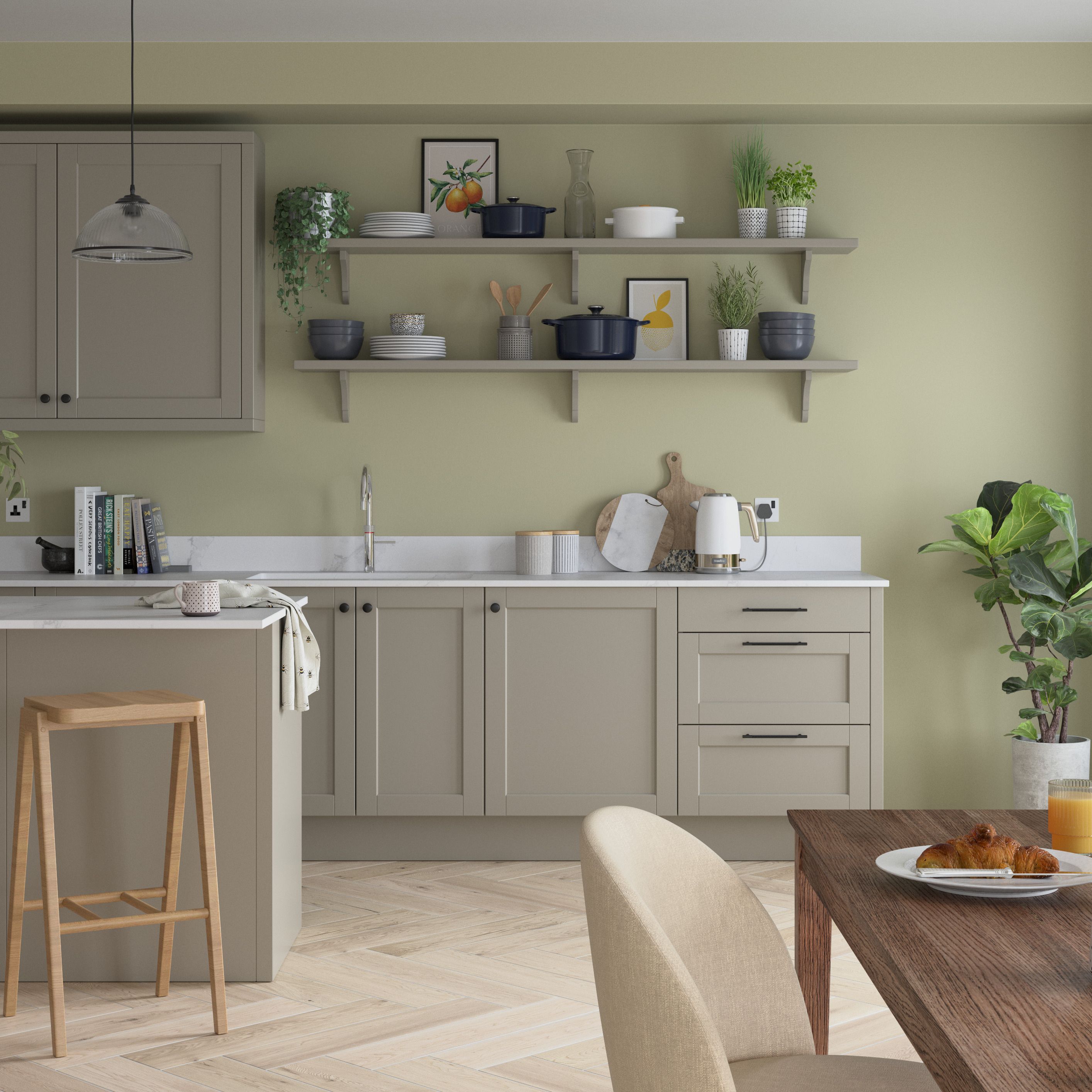Dulux Easycare Fresh Artichoke Matt Wall paint, 2.5L