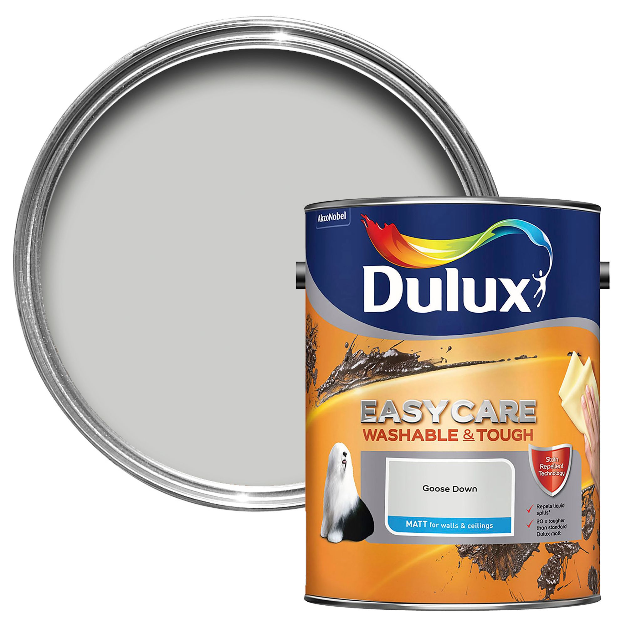 Dulux Easycare Goose Down Matt Emulsion Paint 5l Tradepoint