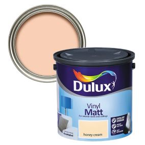 Dulux Easycare Honey cream Vinyl matt Emulsion paint, 2.5L