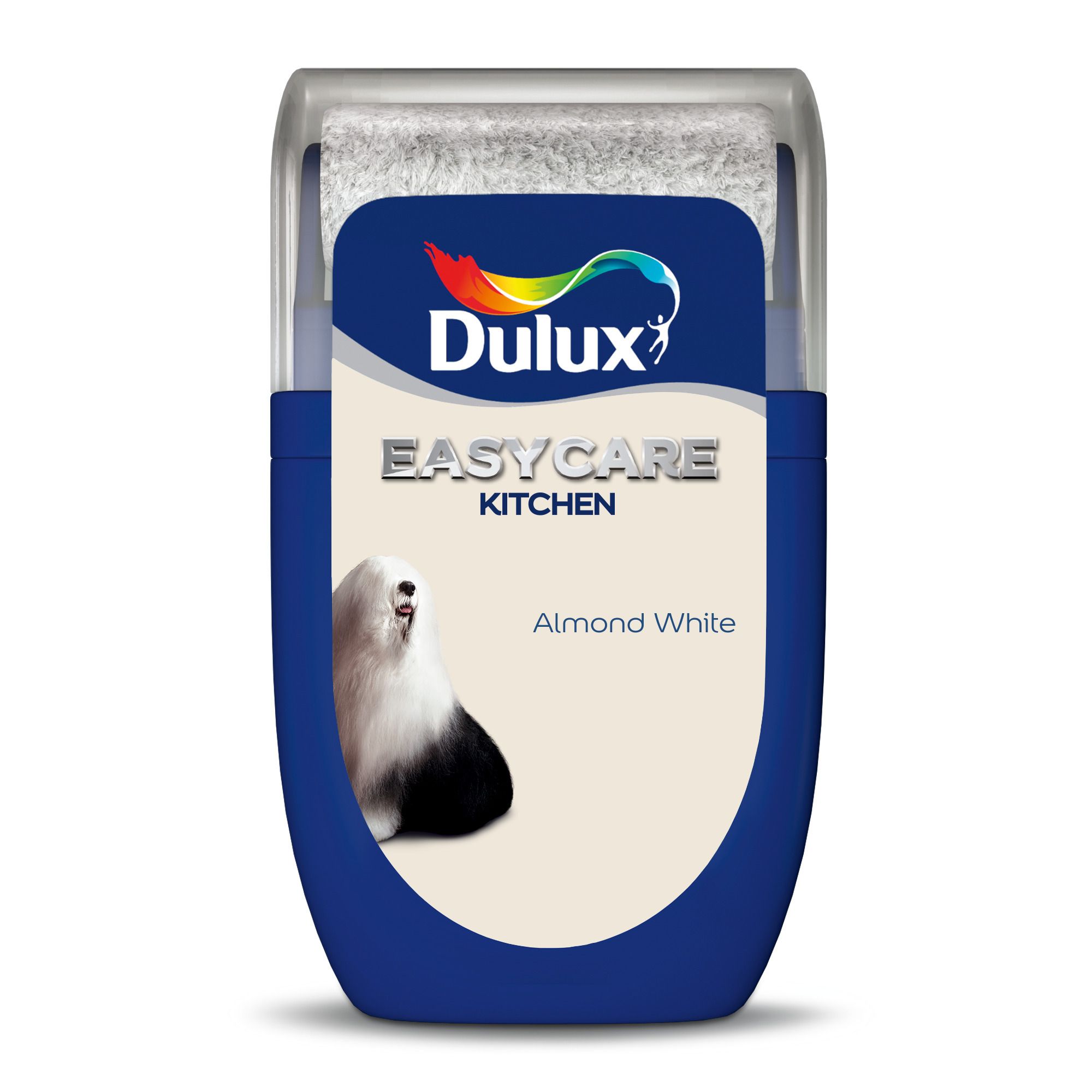 Dulux Easycare Kitchen Almond white Matt Emulsion paint, 30ml Tester pot