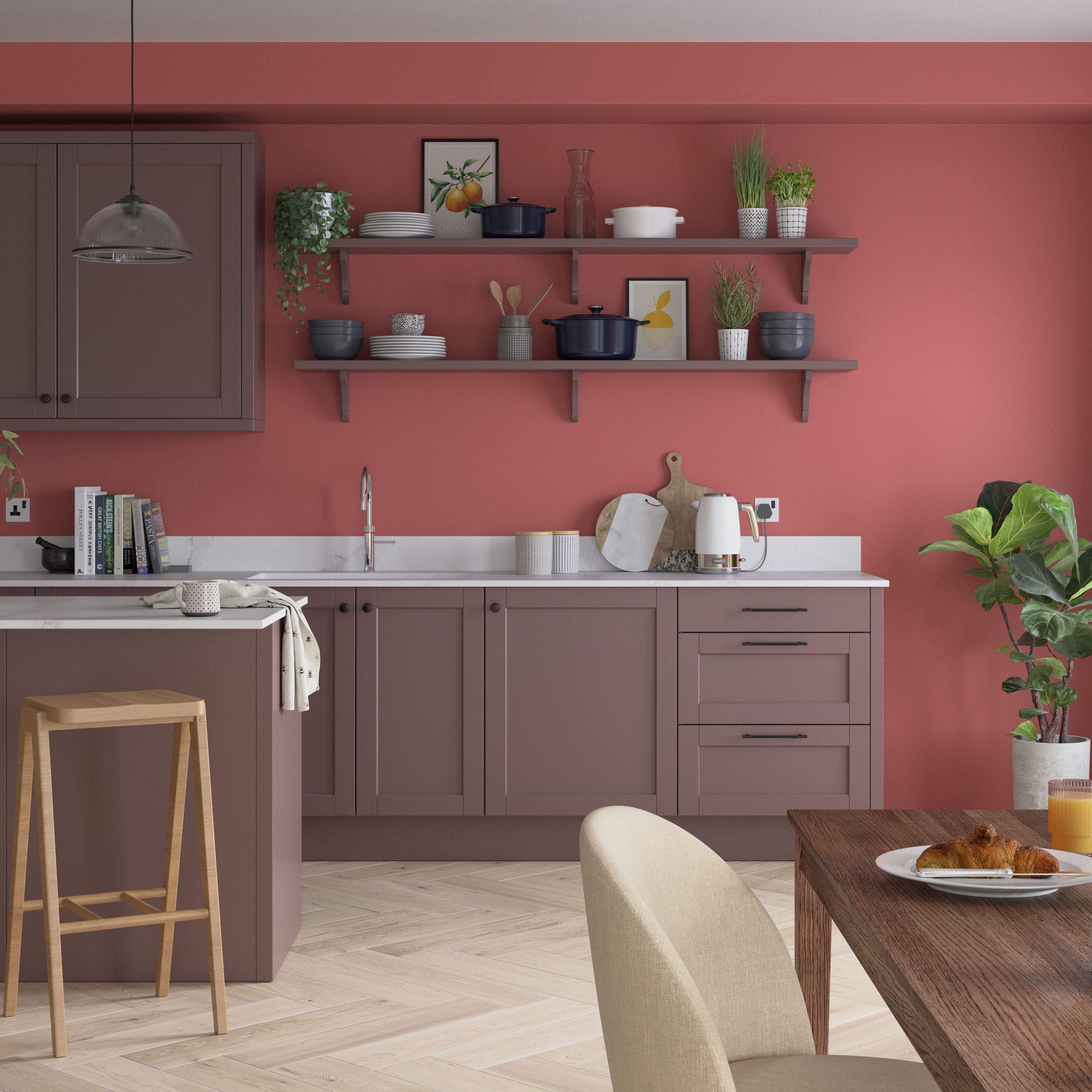 Dulux Easycare Kitchen Coral Charm Matt Wall paint, 30ml