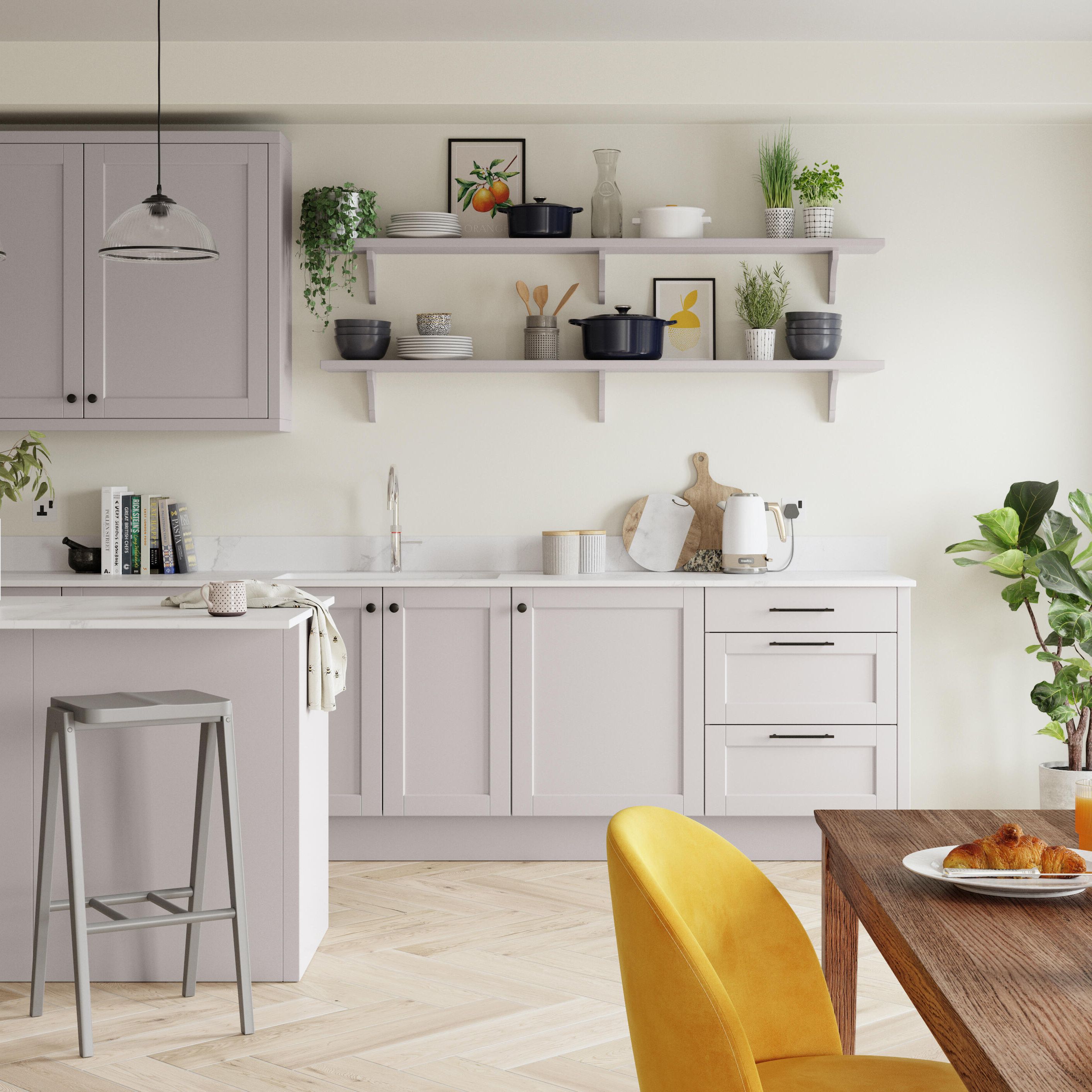 Dulux Easycare Kitchen Jasmine white Matt Emulsion paint, 30ml Tester pot