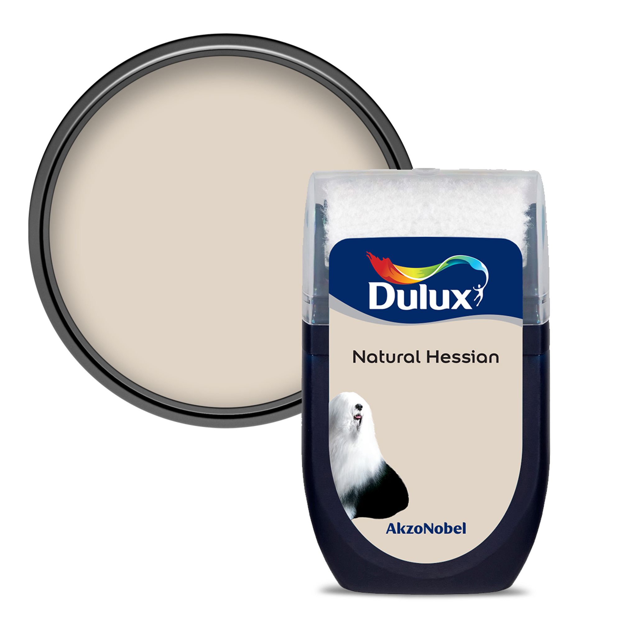 Dulux Easycare Kitchen Natural Hessian Matt Wall & ceiling Emulsion paint, 30ml Tester pot