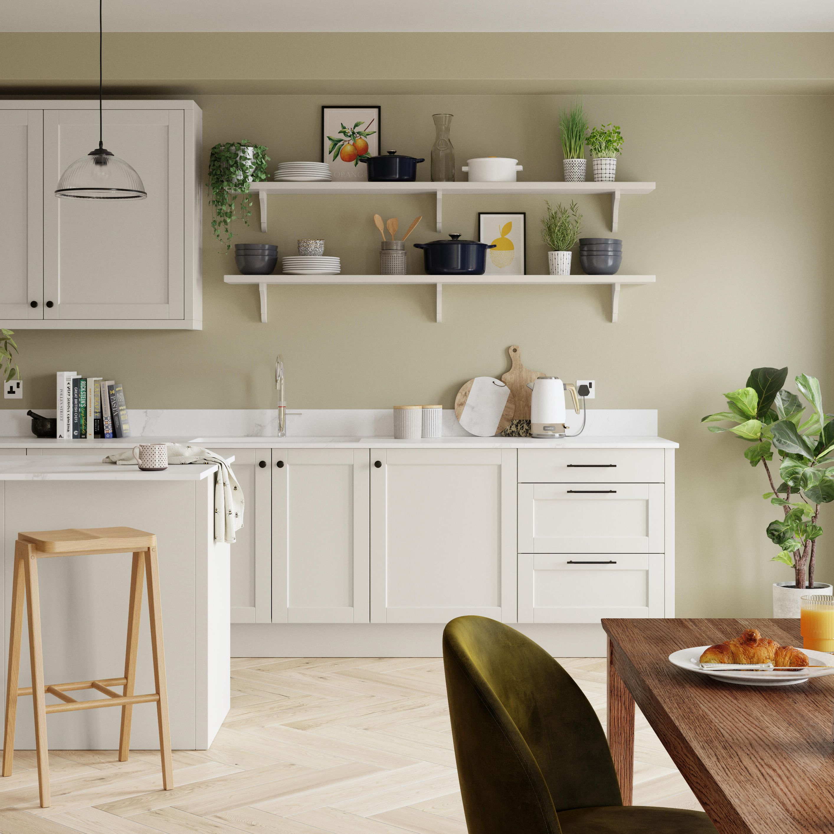 Dulux Easycare Kitchen Overtly olive Matt Emulsion paint, 30ml Tester pot