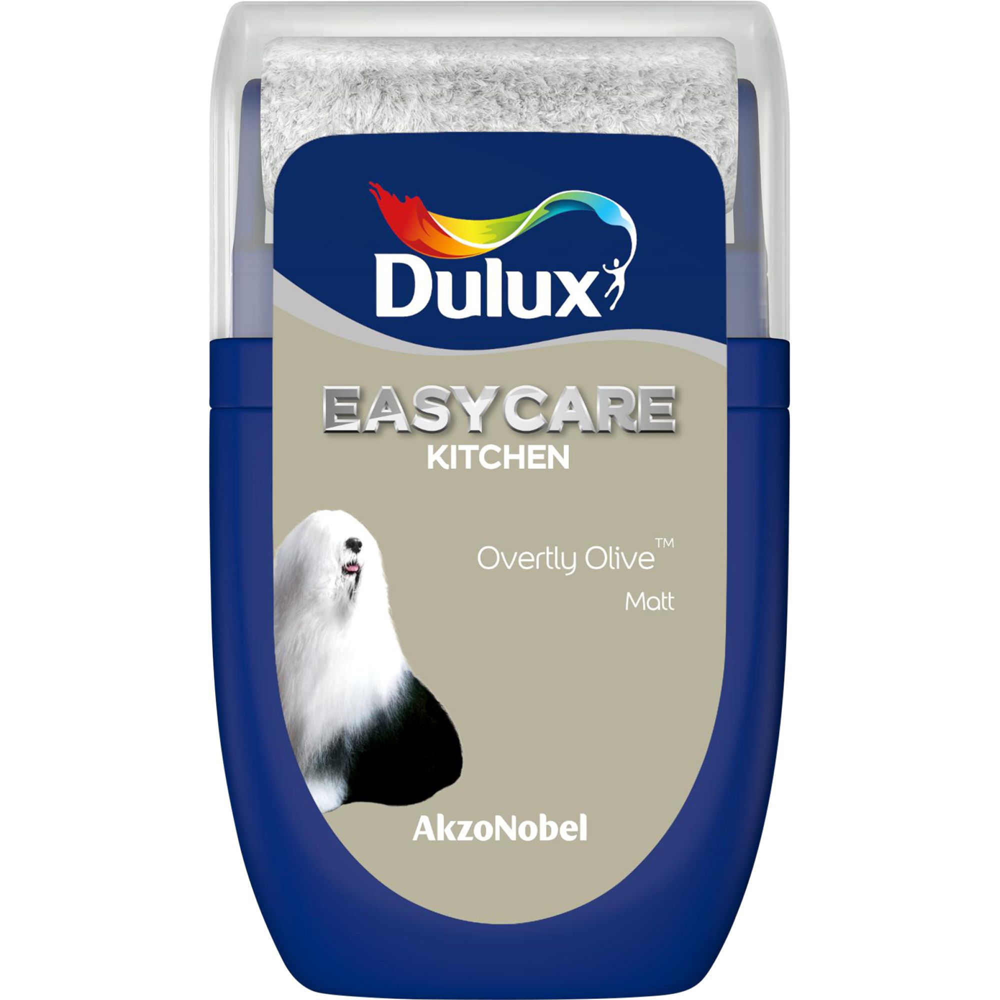 Dulux Easycare Kitchen Overtly olive Matt Emulsion paint, 30ml Tester pot