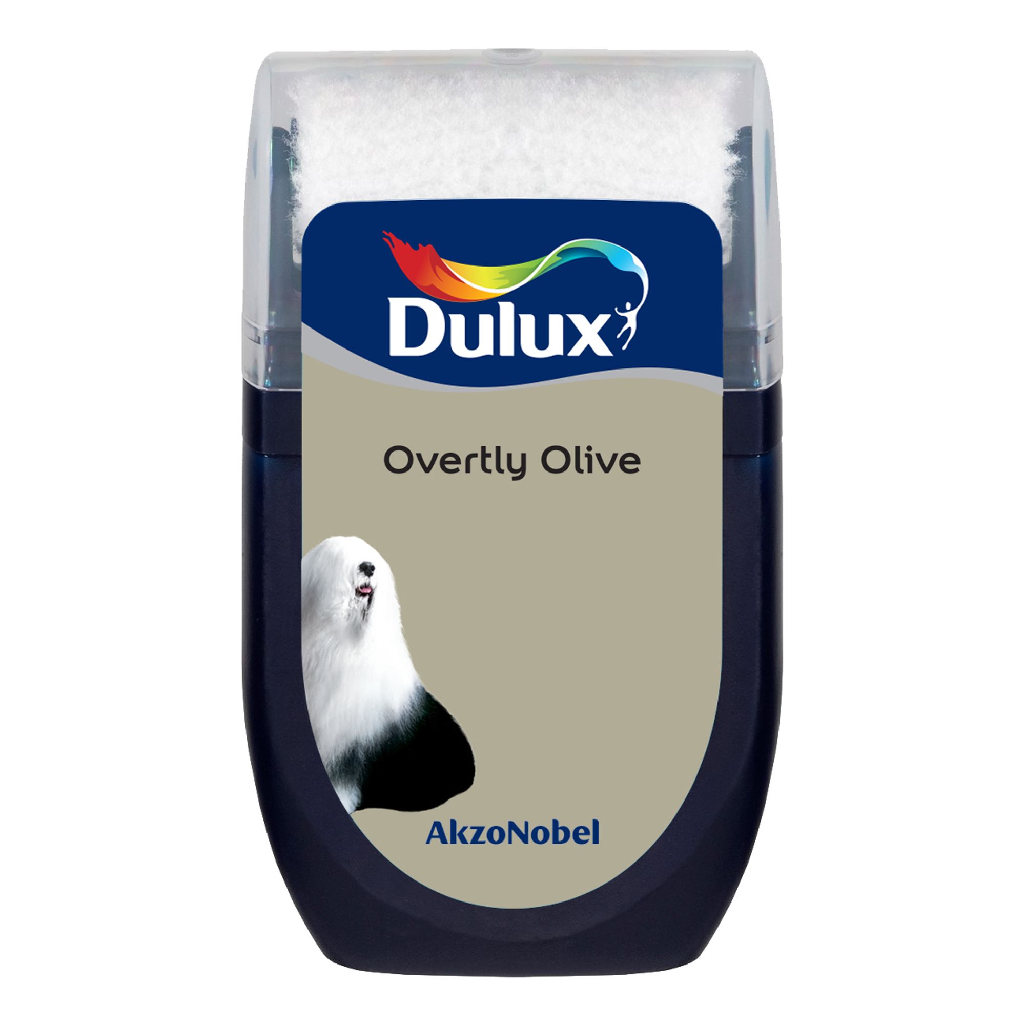 Dulux Easycare Kitchen Overtly Olive Matt Wall & ceiling Emulsion paint, 30ml Tester pot