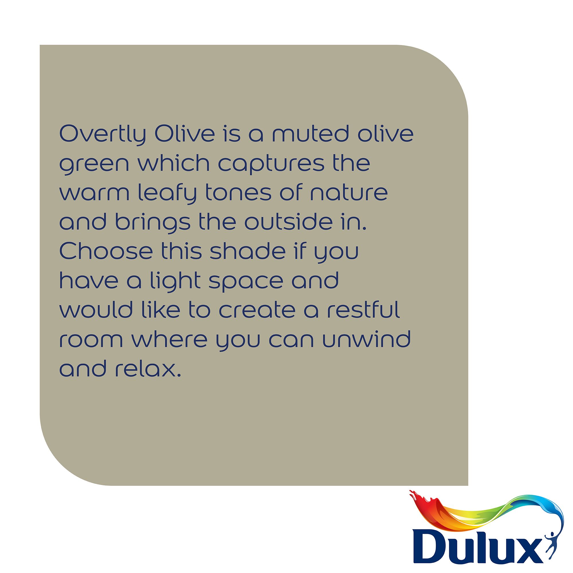Dulux Easycare Kitchen Overtly Olive Matt Wall & ceiling Emulsion paint, 30ml Tester pot