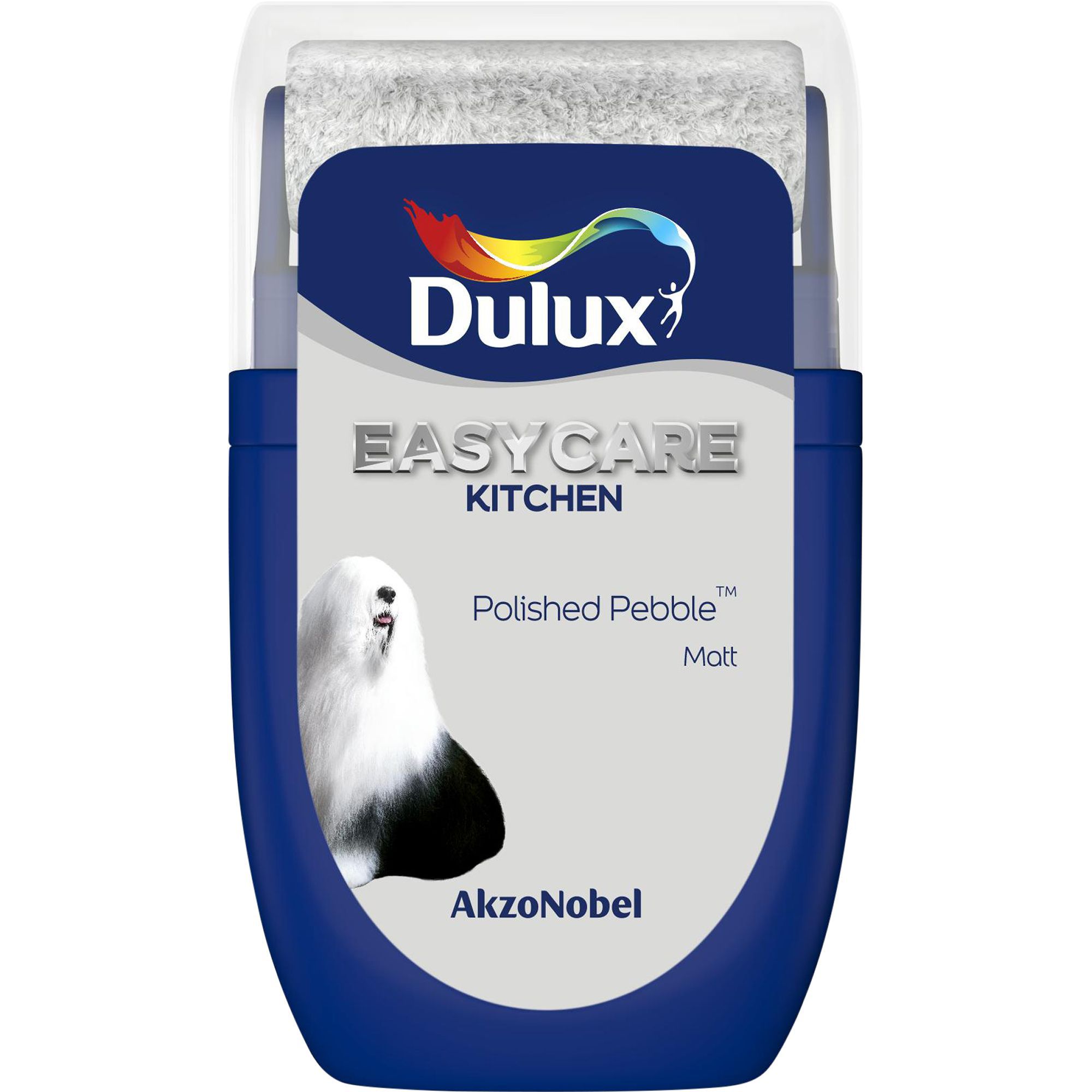 Dulux Easycare Kitchen Polished pebble Matt Emulsion paint, 30ml Tester pot