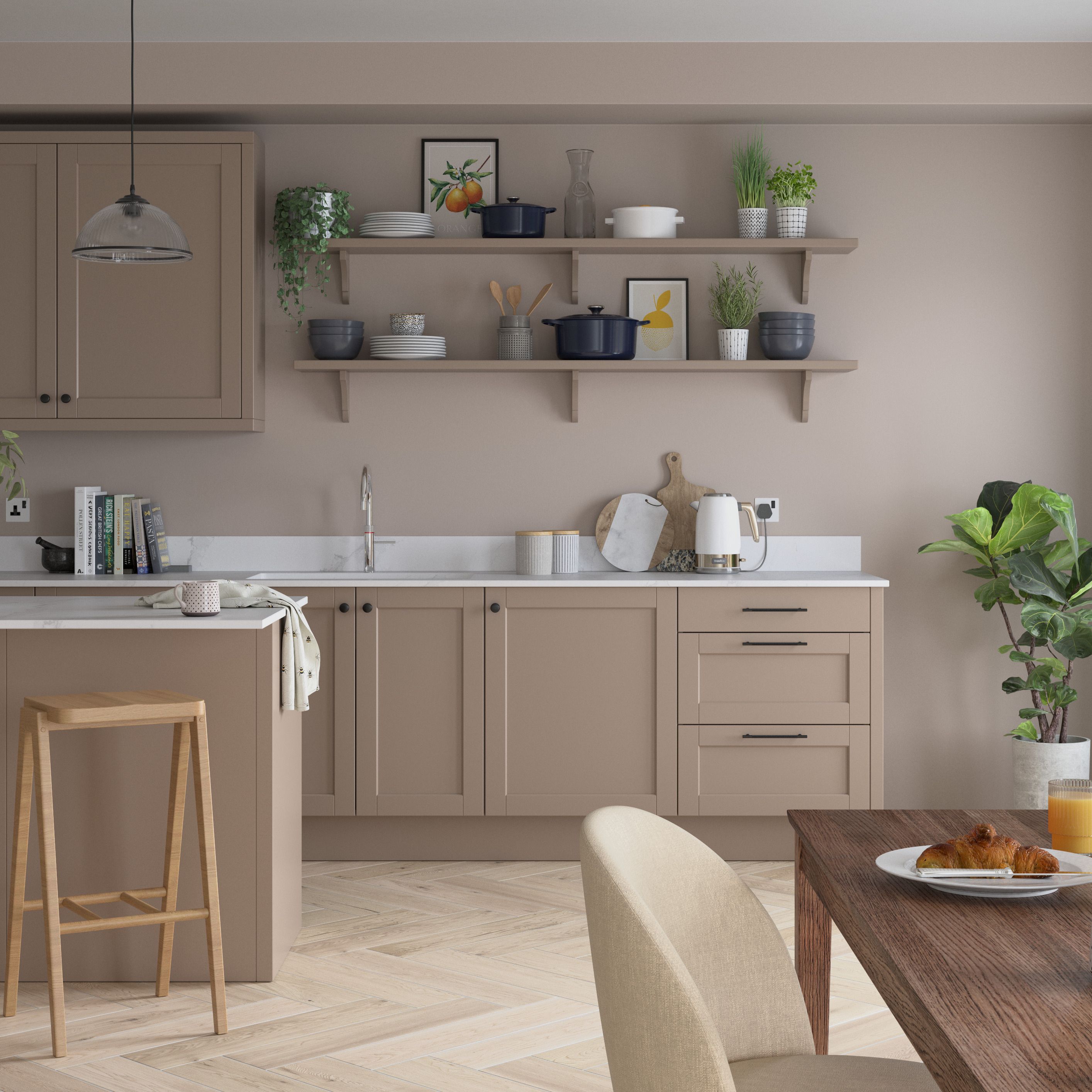 Dulux Easycare Kitchen Pressed Putty Matt Wall paint, 30ml