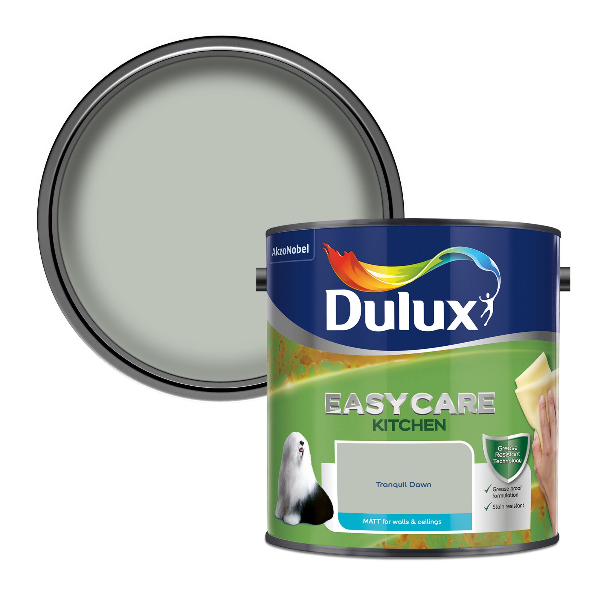 Dulux Easycare Kitchen Tranquil Dawn Matt Wall paint, 2.5L Tradepoint