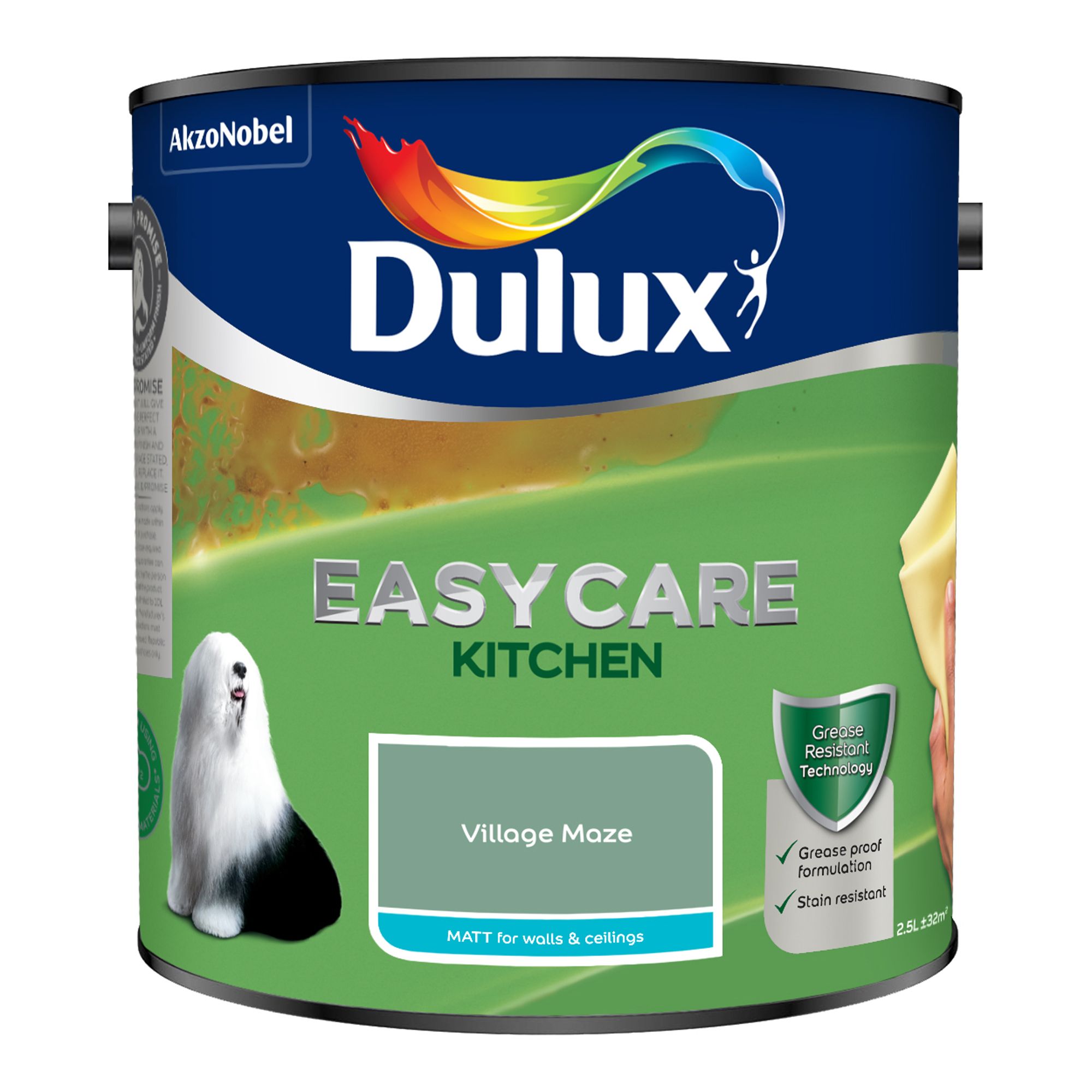 Dulux Easycare Kitchen Village Maze Matt Wall & ceiling Emulsion paint, 2.5L