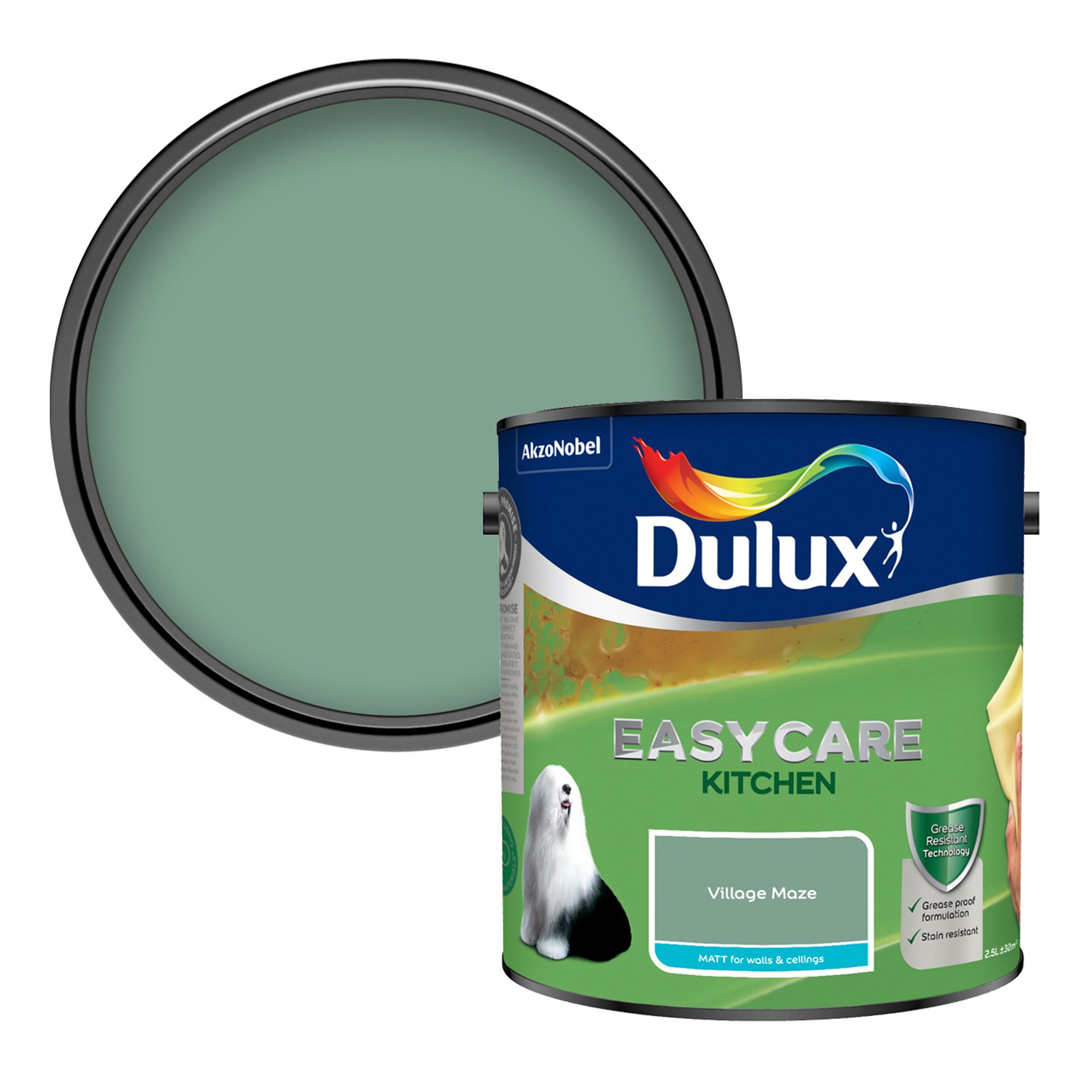 Dulux Easycare Kitchen Village Maze Matt Wall & ceiling Emulsion paint, 2.5L
