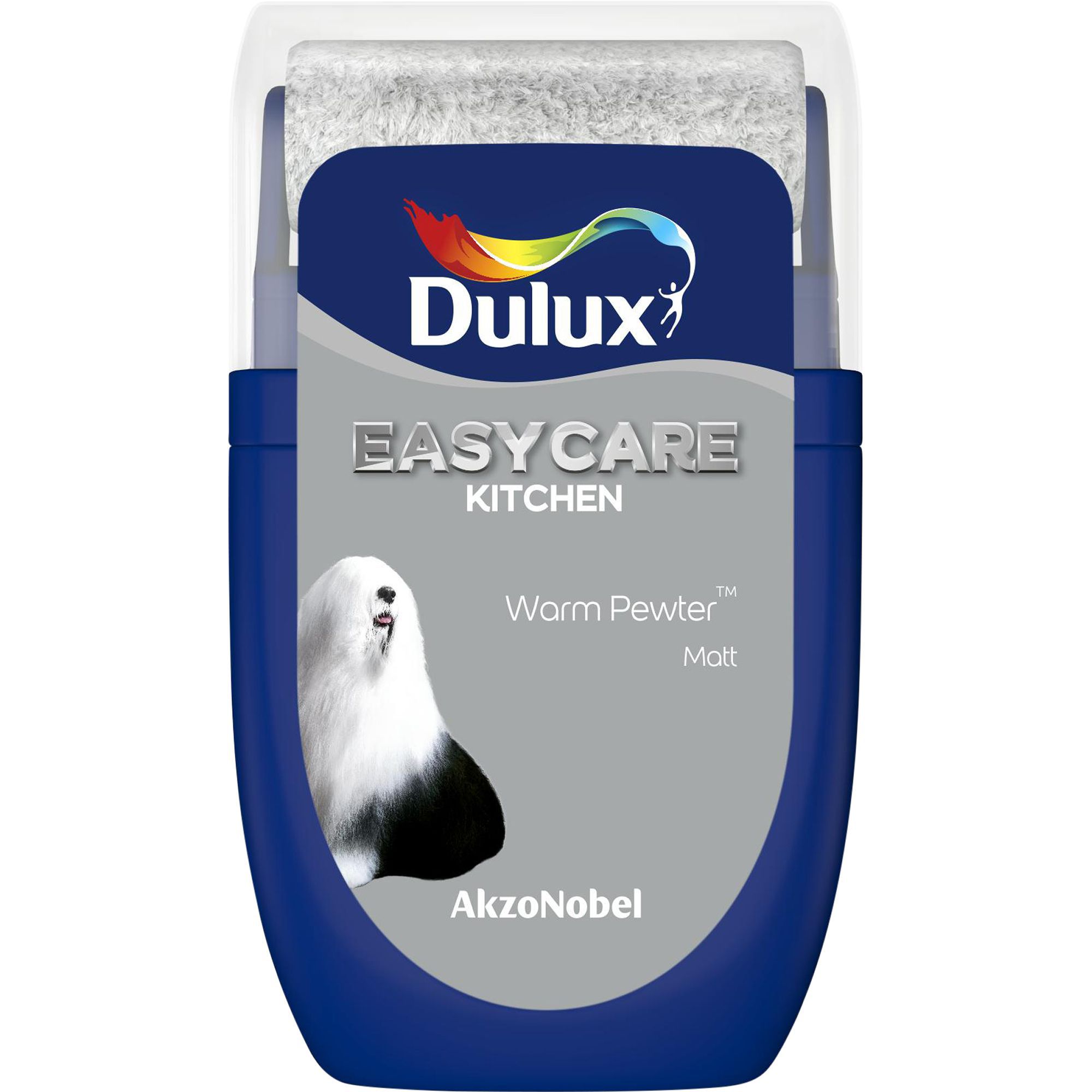 Dulux Easycare Kitchen Warm pewter Matt Emulsion paint, 30ml Tester pot