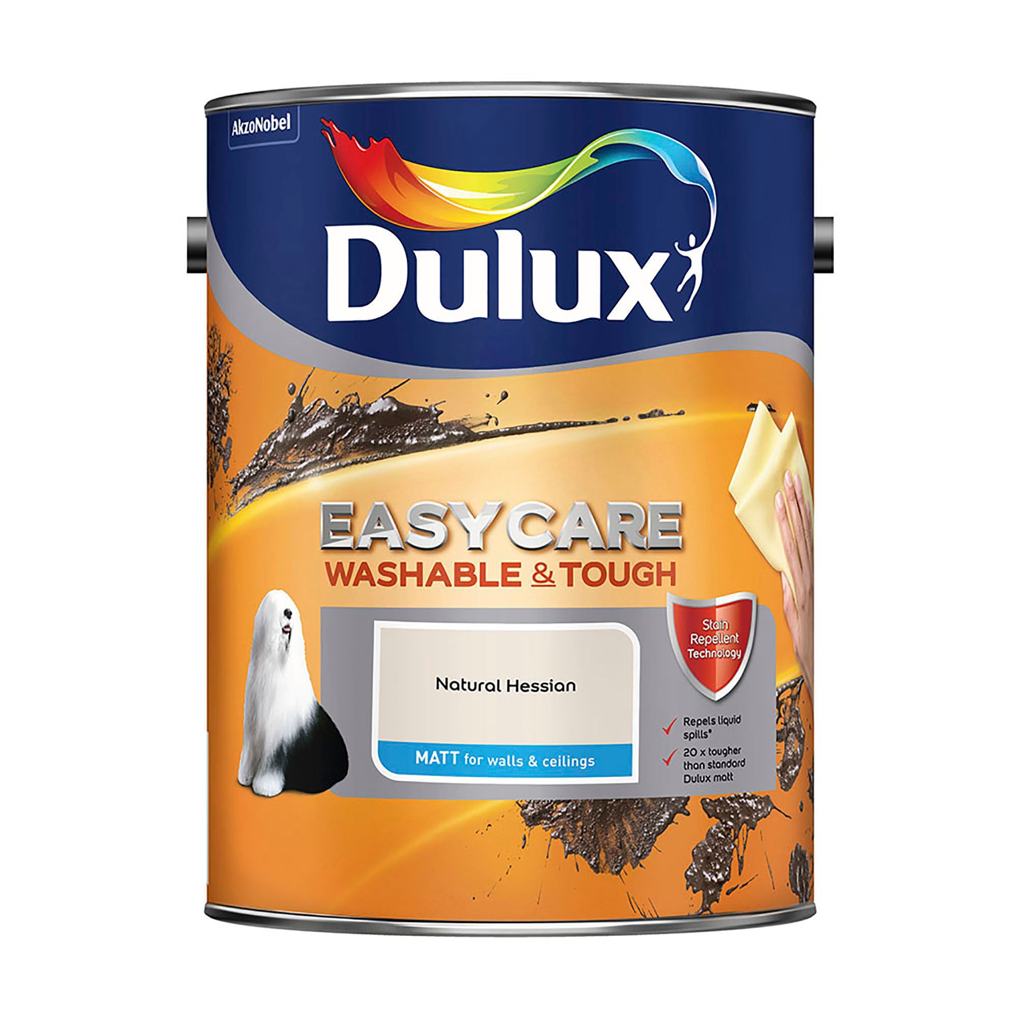 Dulux Easycare Natural hessian Matt Emulsion paint, 5L