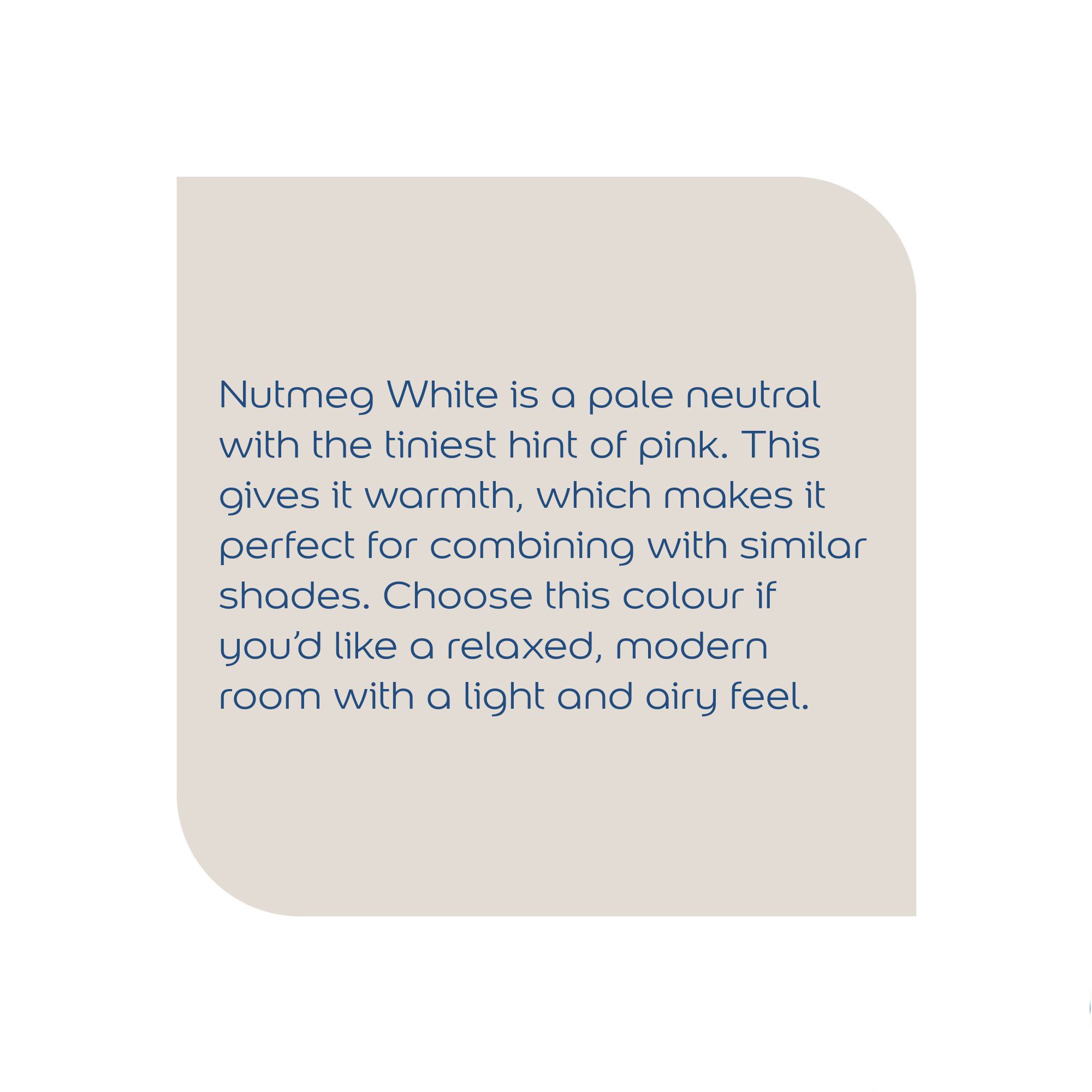 Dulux Easycare Nutmeg white Matt Emulsion paint, 2.5L