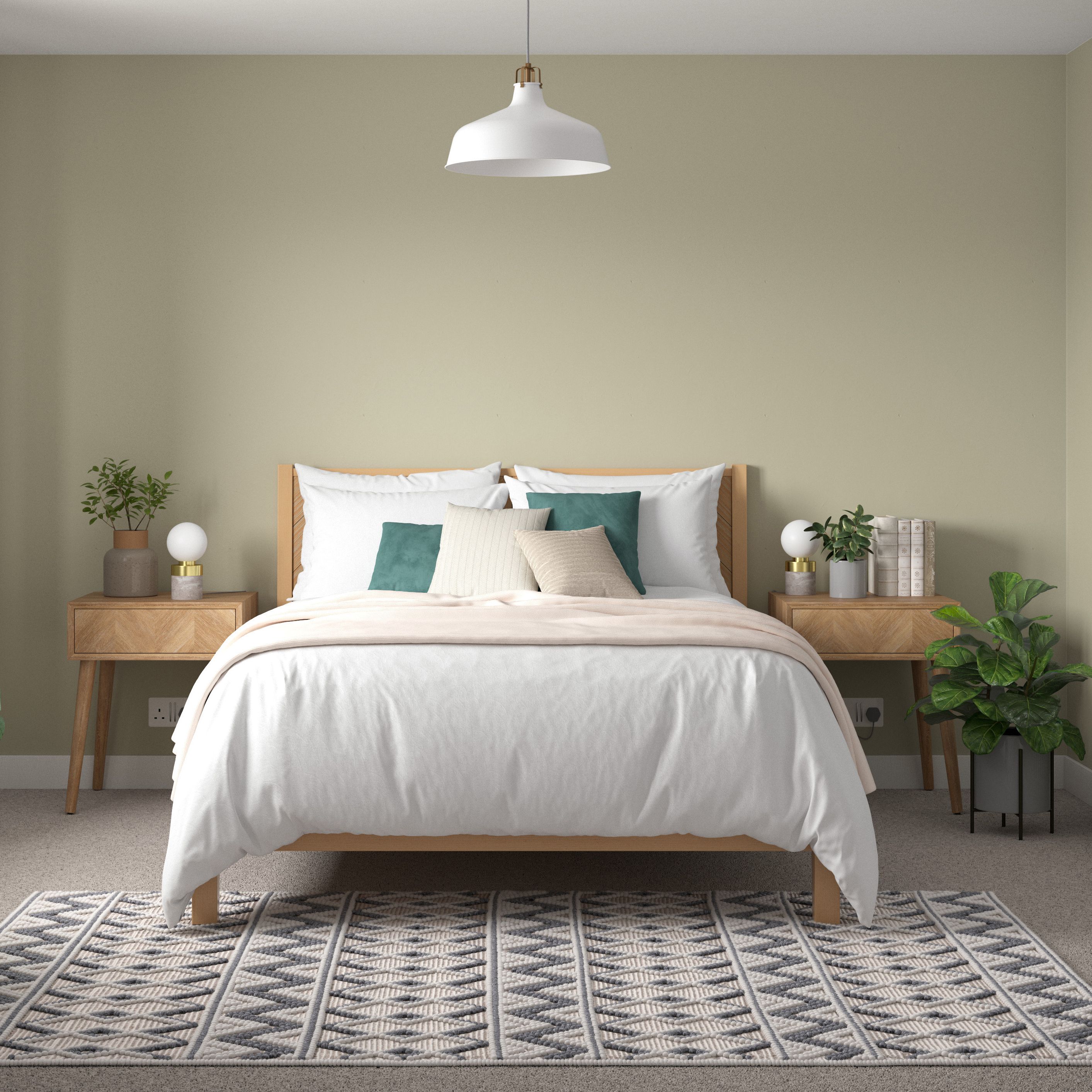 Dulux Easycare Overtly olive Matt Emulsion paint, 2.5L