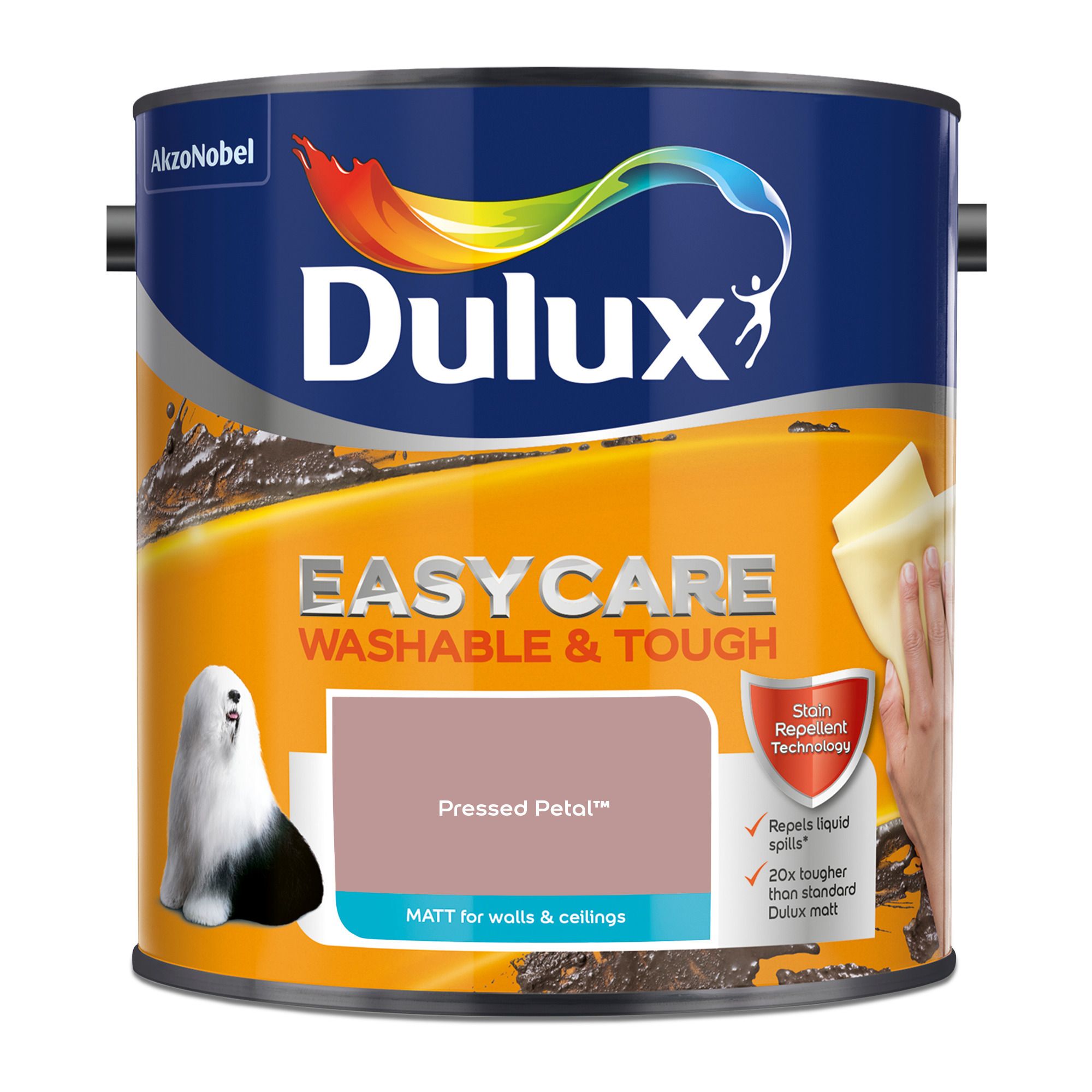 Dulux Easycare Pressed Petal Matt Wall paint, 2.5L