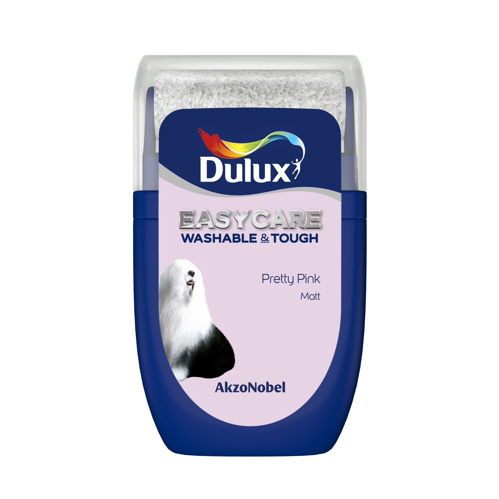 Dulux Easycare Pretty pink Matt Emulsion paint, 30ml Tester pot