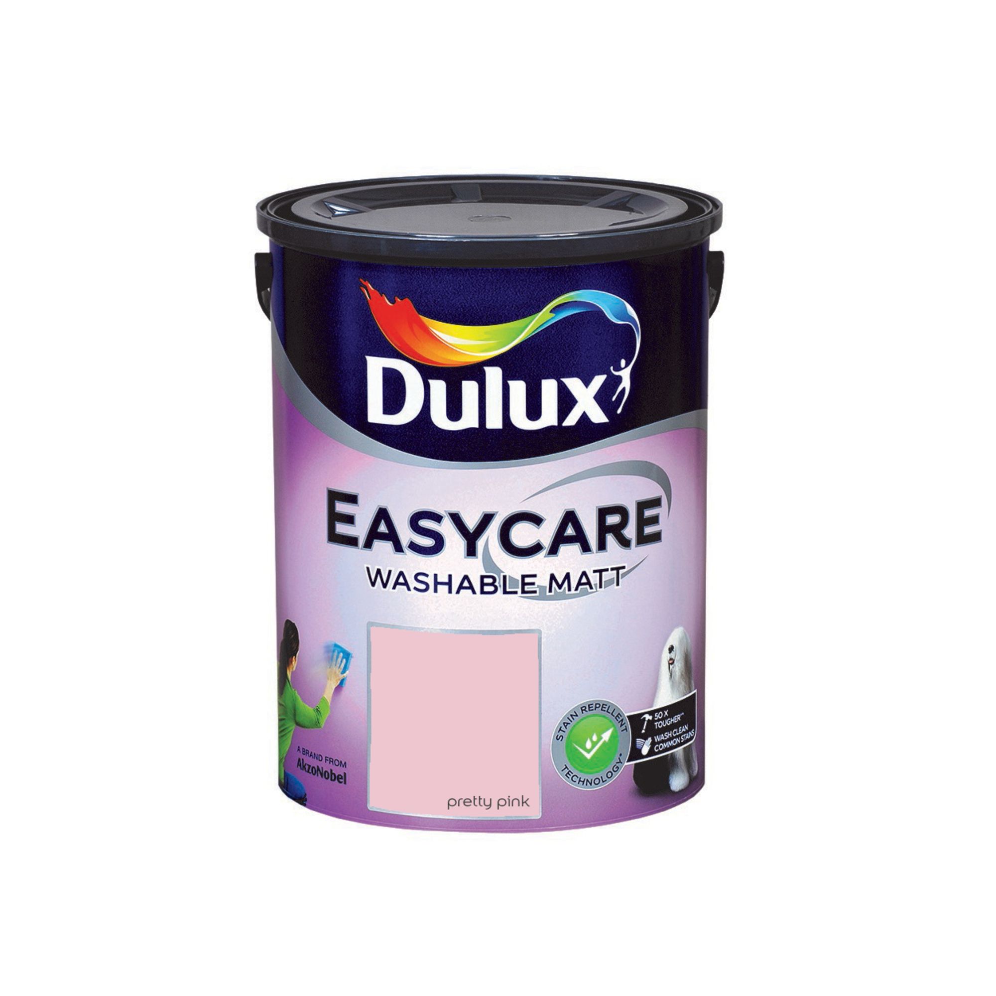 Dulux Easycare Pretty Pink Matt Emulsion paint, 5L | Tradepoint