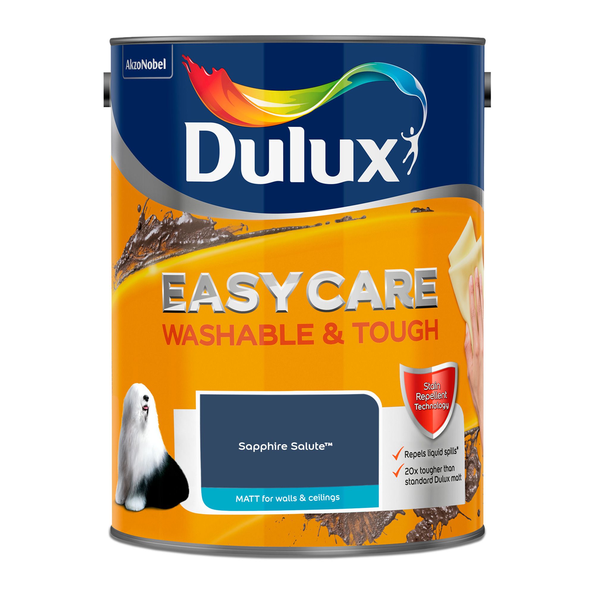 Dulux Easycare Sapphire Salute Matt Wall paint, 5L