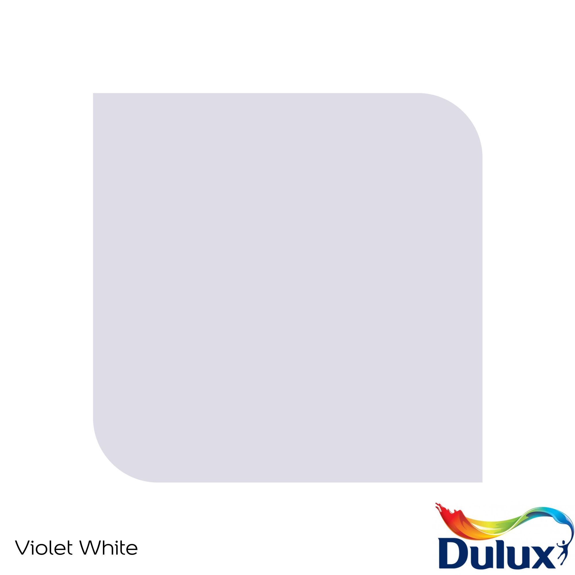Dulux Easycare Violet white Matt Emulsion paint, 30ml Tester pot