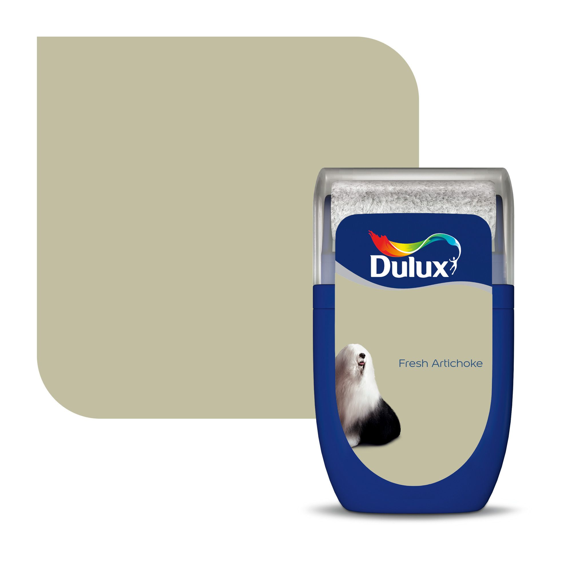 Dulux Fresh Artichoke Matt Wall & ceiling Emulsion paint, 30ml Tester pot