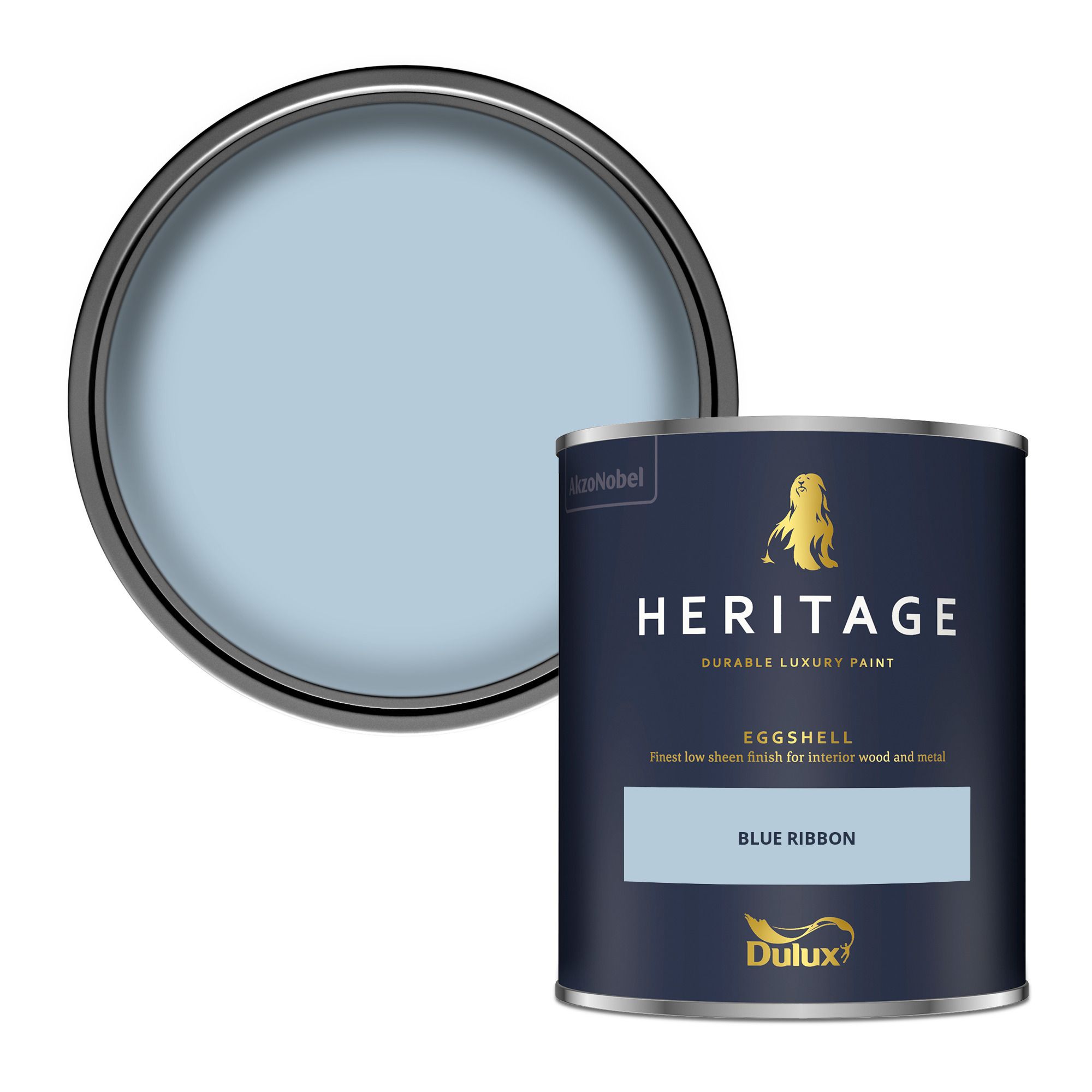 Dulux Heritage Blue Ribbon Eggshell Multi-surface Wall paint, 750ml