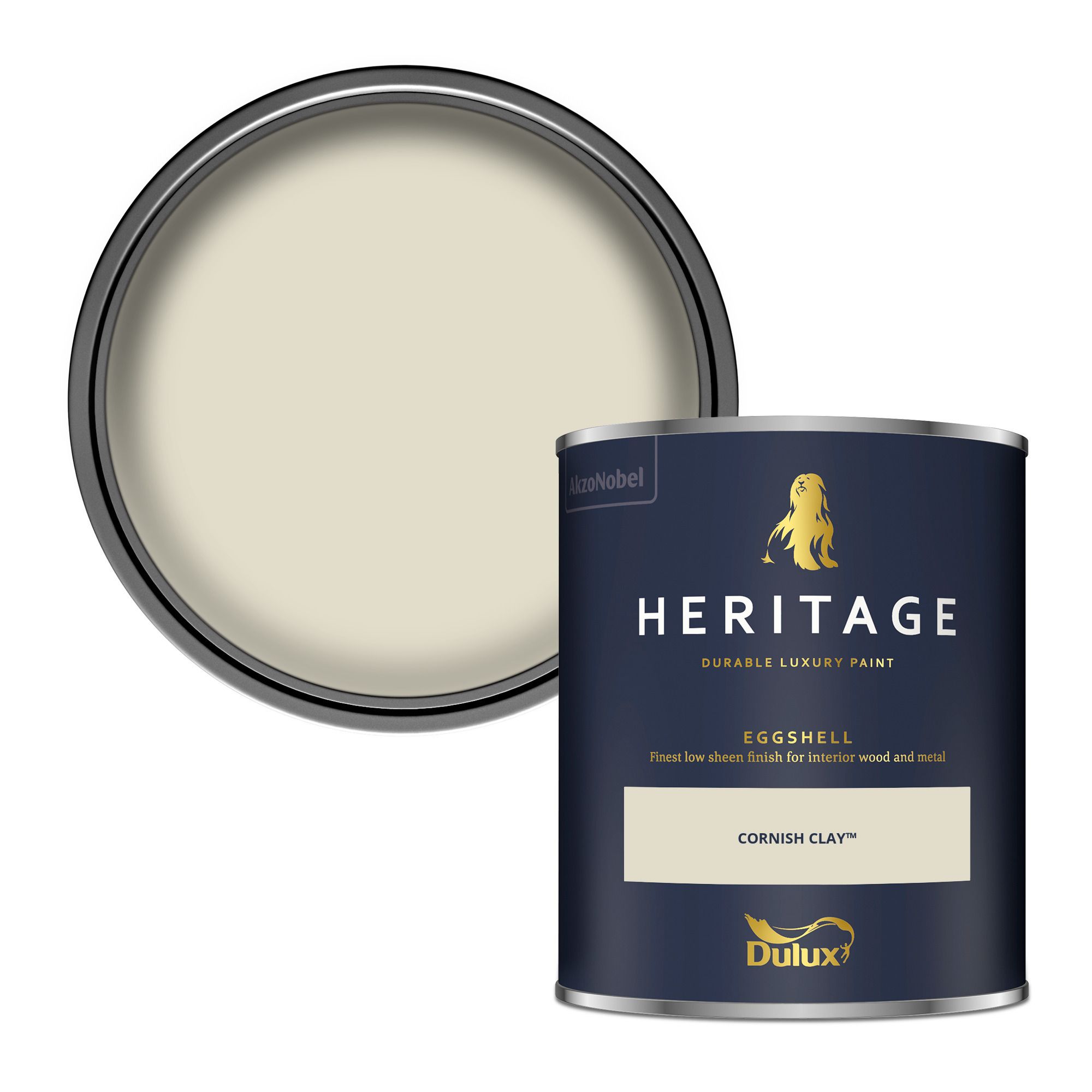Dulux Heritage Cornish Clay Eggshell Multi-surface Wall paint, 750ml
