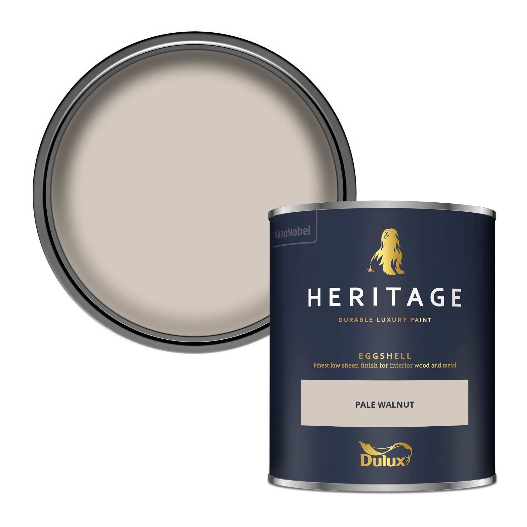 Dulux Heritage Pale Walnut Eggshell Multi-surface Wall paint, 750ml
