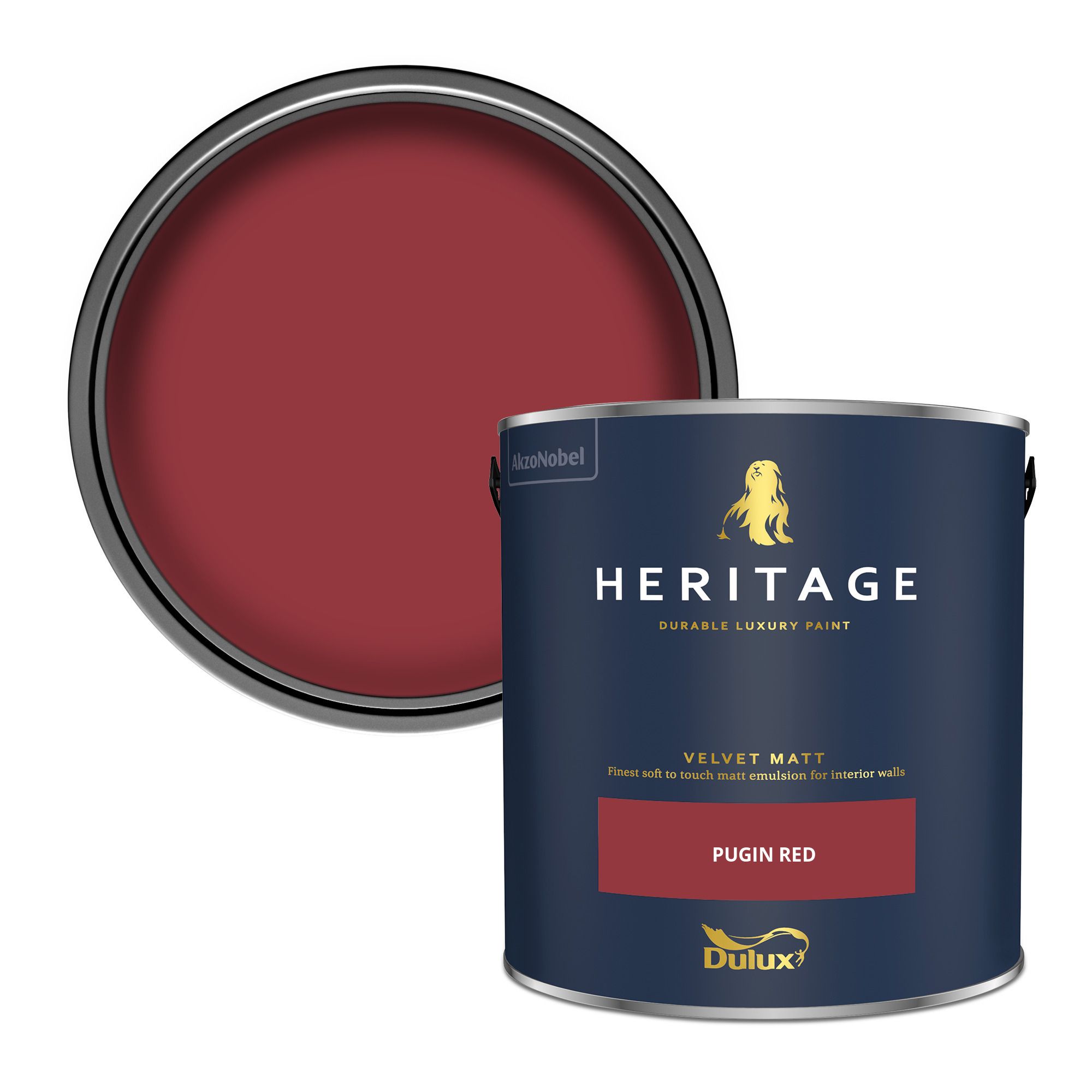 Dulux Heritage Pugin Red Velvet matt Wall paint, 2.5L