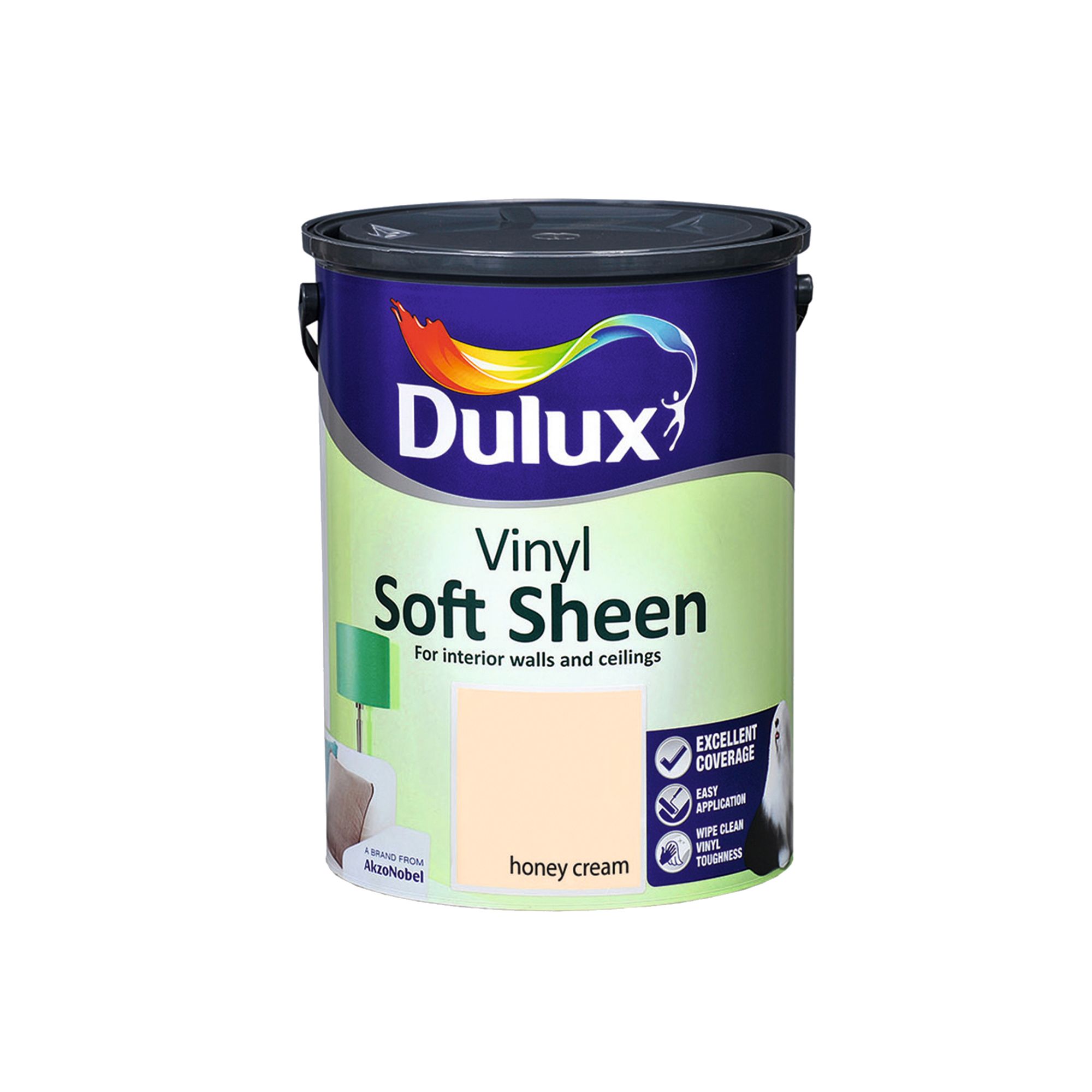 Dulux Honey cream Soft sheen Emulsion paint, 5L