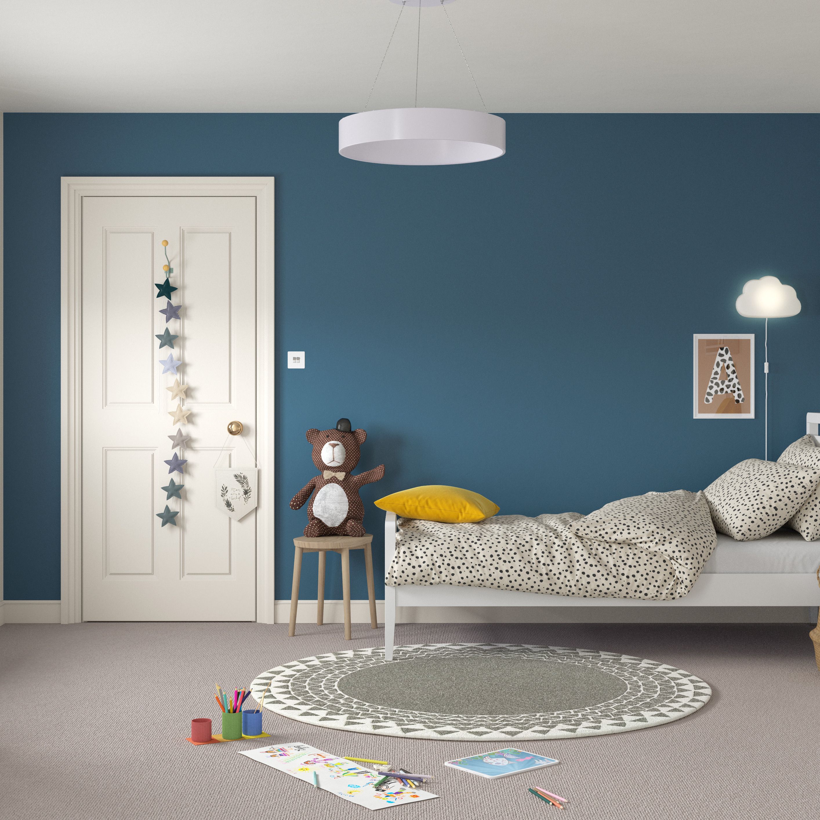 Dulux Indigo Shade Matt Wall & ceiling Emulsion paint, 30ml Tester pot