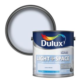 Dulux Light & space Cotton breeze Matt Emulsion paint, 2.5L