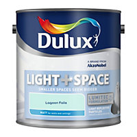 Dulux Light & space Lagoon falls Matt Emulsion paint, 2.5L