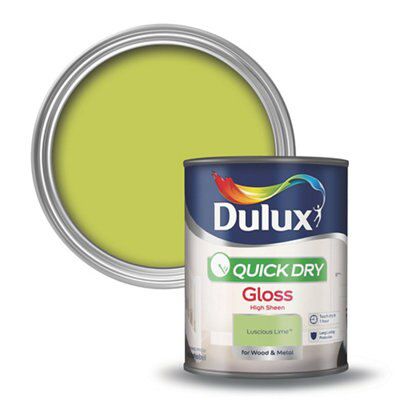 Dulux Quick Dry Gloss Paint For Wood And Metal - Pure Brilliant White 750  ml : : DIY & Tools