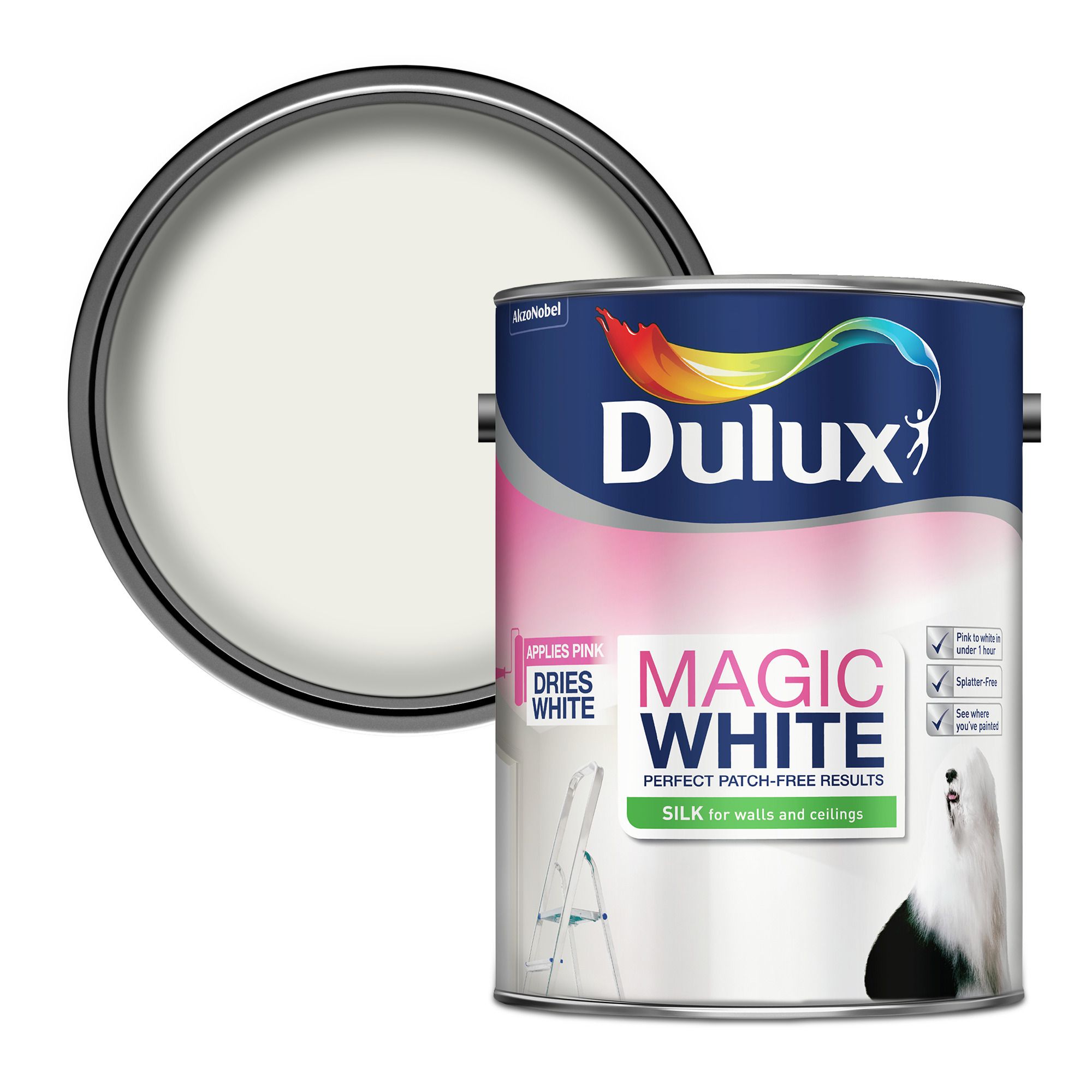 Dulux - Pure Brilliant White - Matt Emulsion Paint 2.5L