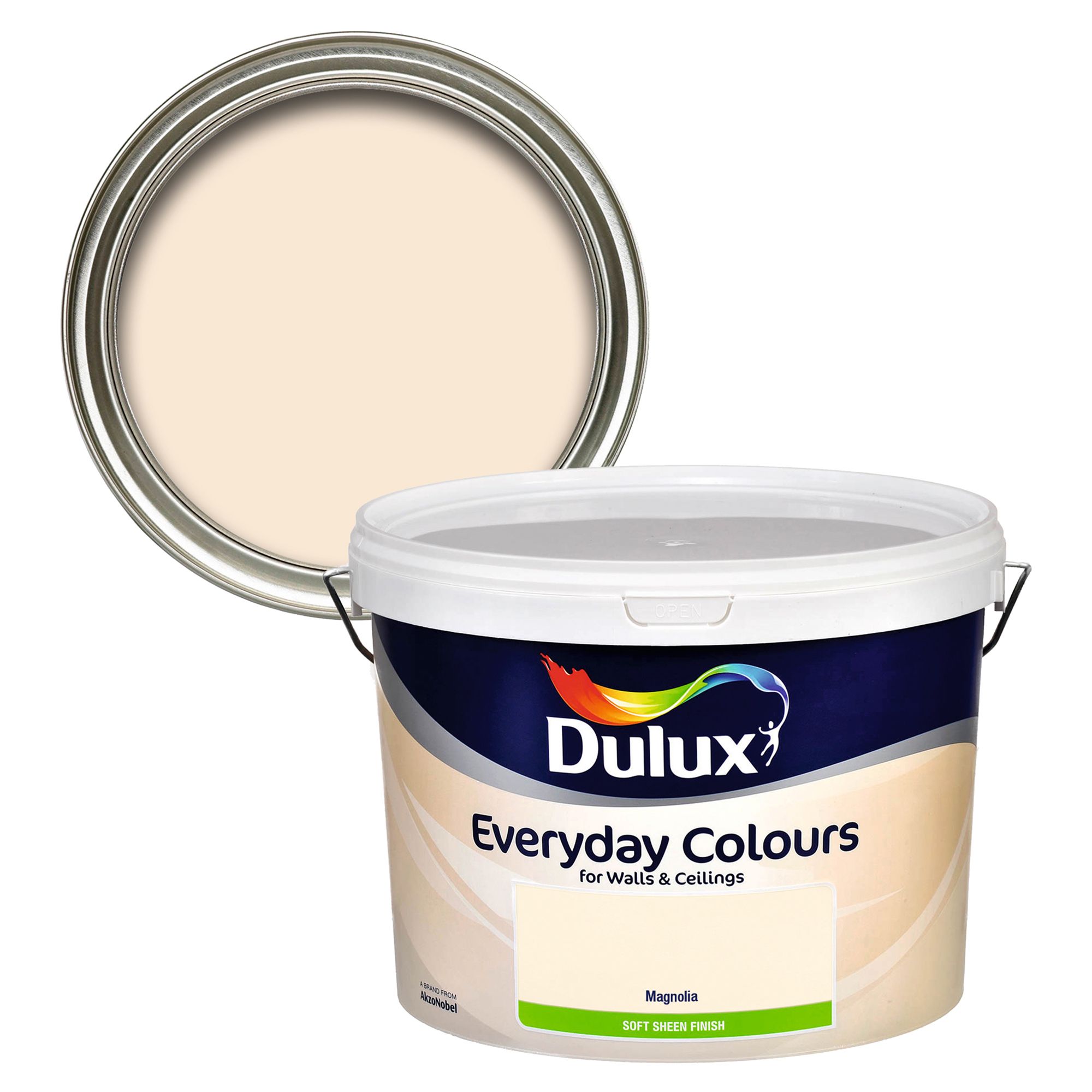 Dulux Magnolia Flat matt Emulsion paint, 10L Tradepoint