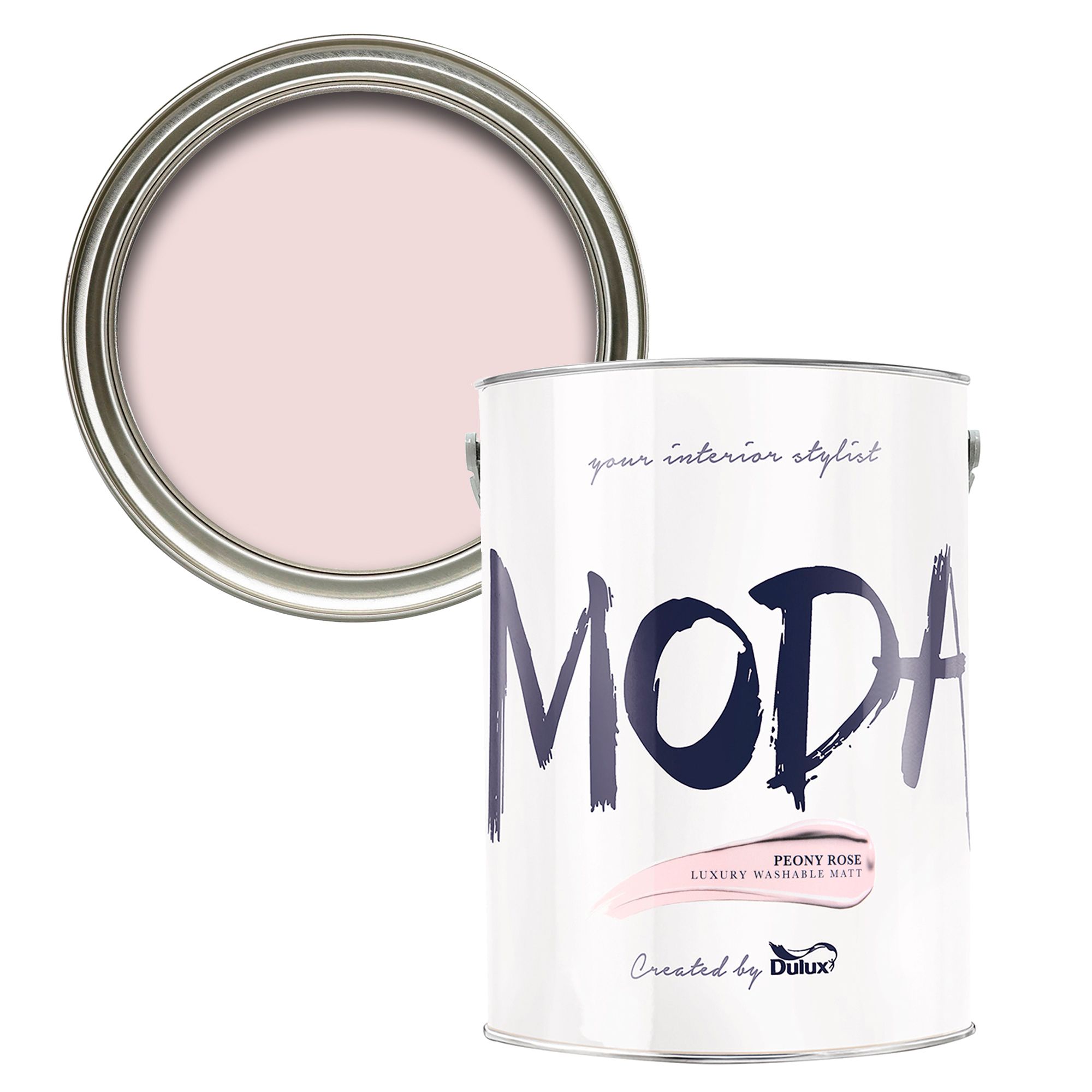 Dulux Moda Peony rose Flat matt Emulsion paint, 5L