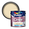 Dulux Once Buttermilk Matt Emulsion paint, 2.5L