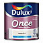 Dulux Once Jasmine white Matt Emulsion paint, 2.5L